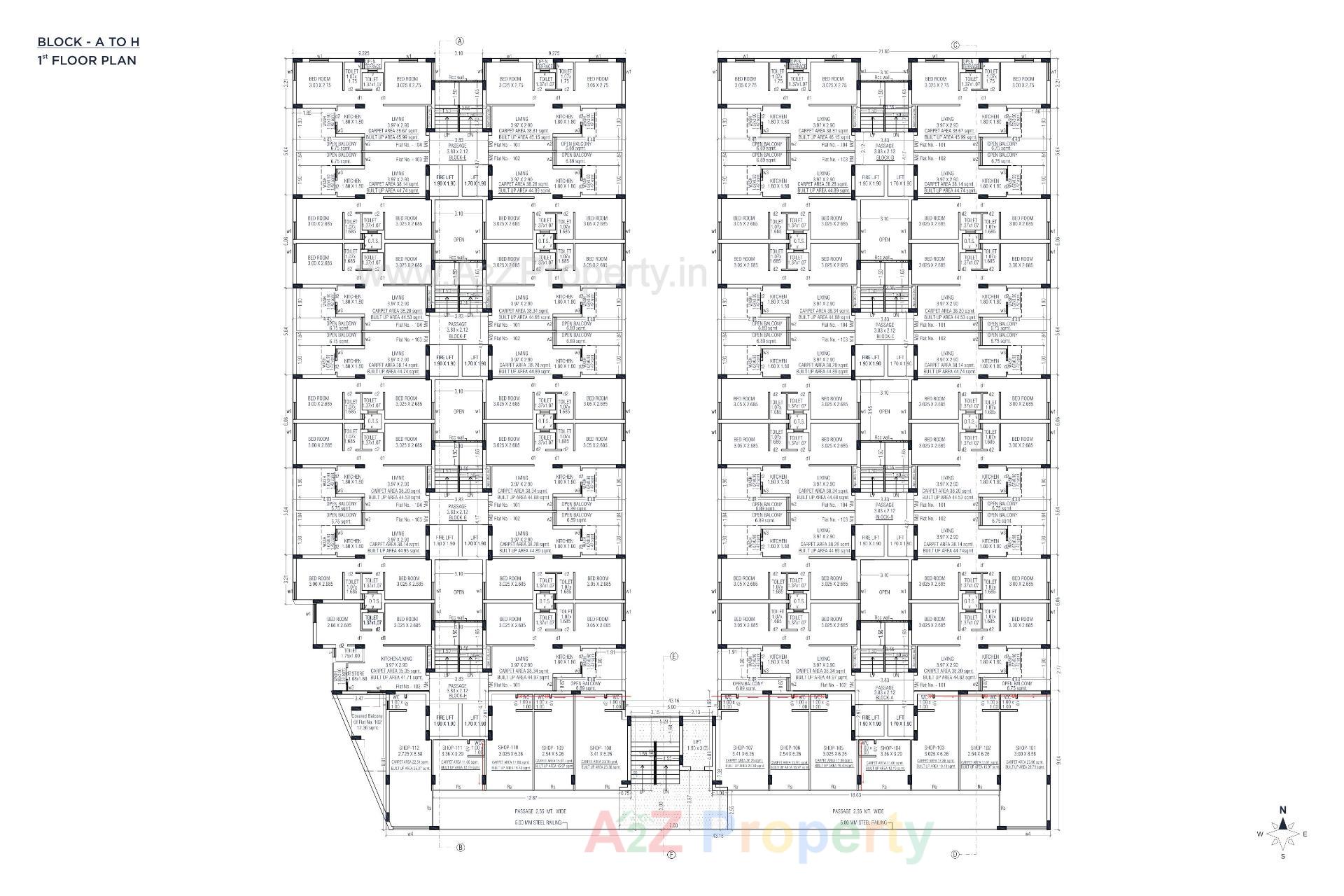 Layout of real estate project Satyam River View located at Rajkot, Rajkot, Gujarat