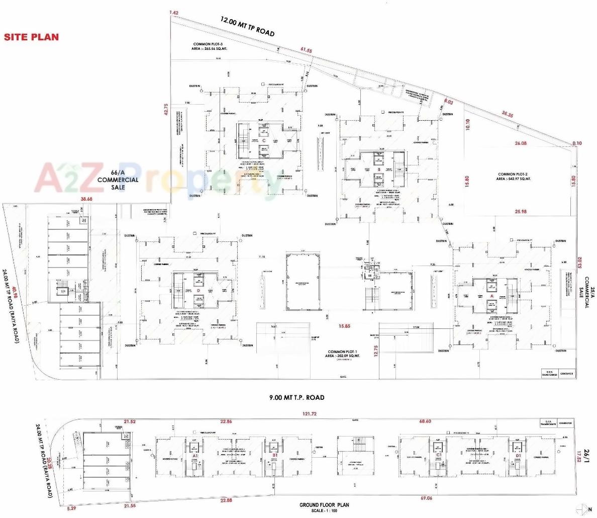 Layout of real estate project Savan Surface Serena located at Raiya, Rajkot, Gujarat