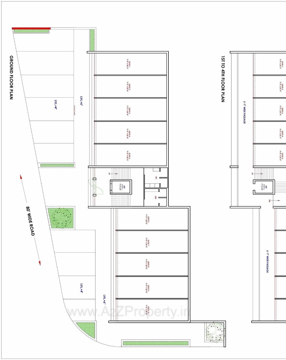 Layout of real estate project Savan Surface Serena located at Raiya, Rajkot, Gujarat