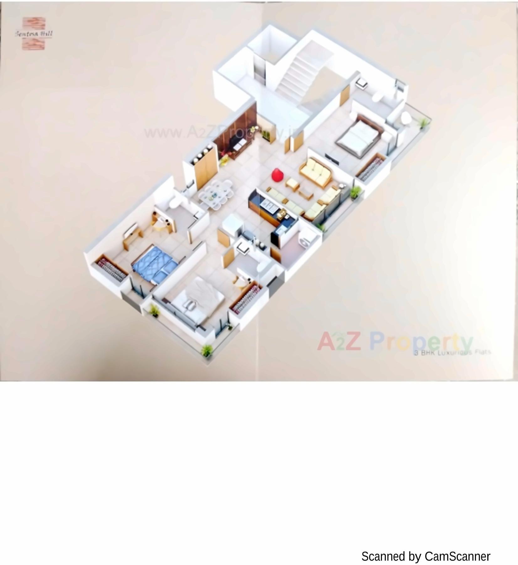 Layout of real estate project Sentosa Hill located at Nanamava, Rajkot, Gujarat