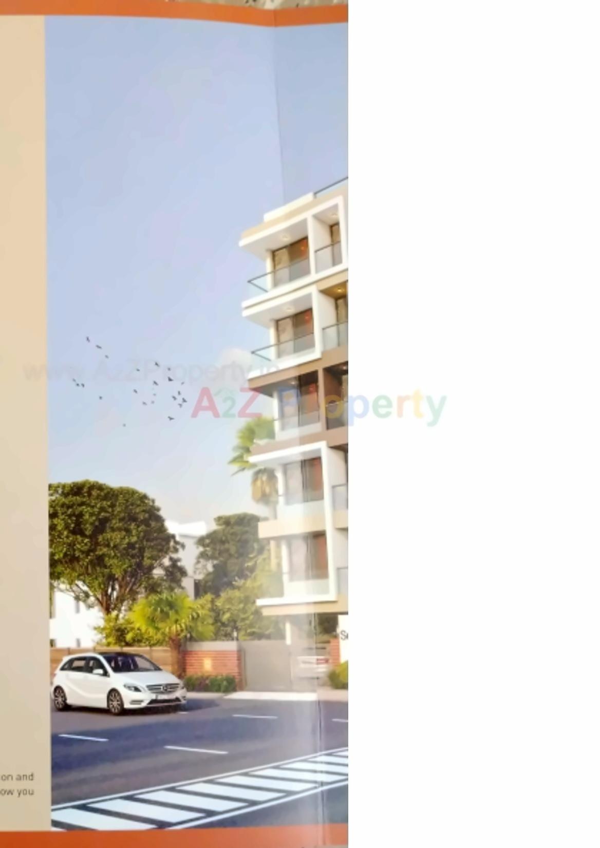 3D Elevation of real estate project Sentosa Hill located at Nanamava, Rajkot, Gujarat