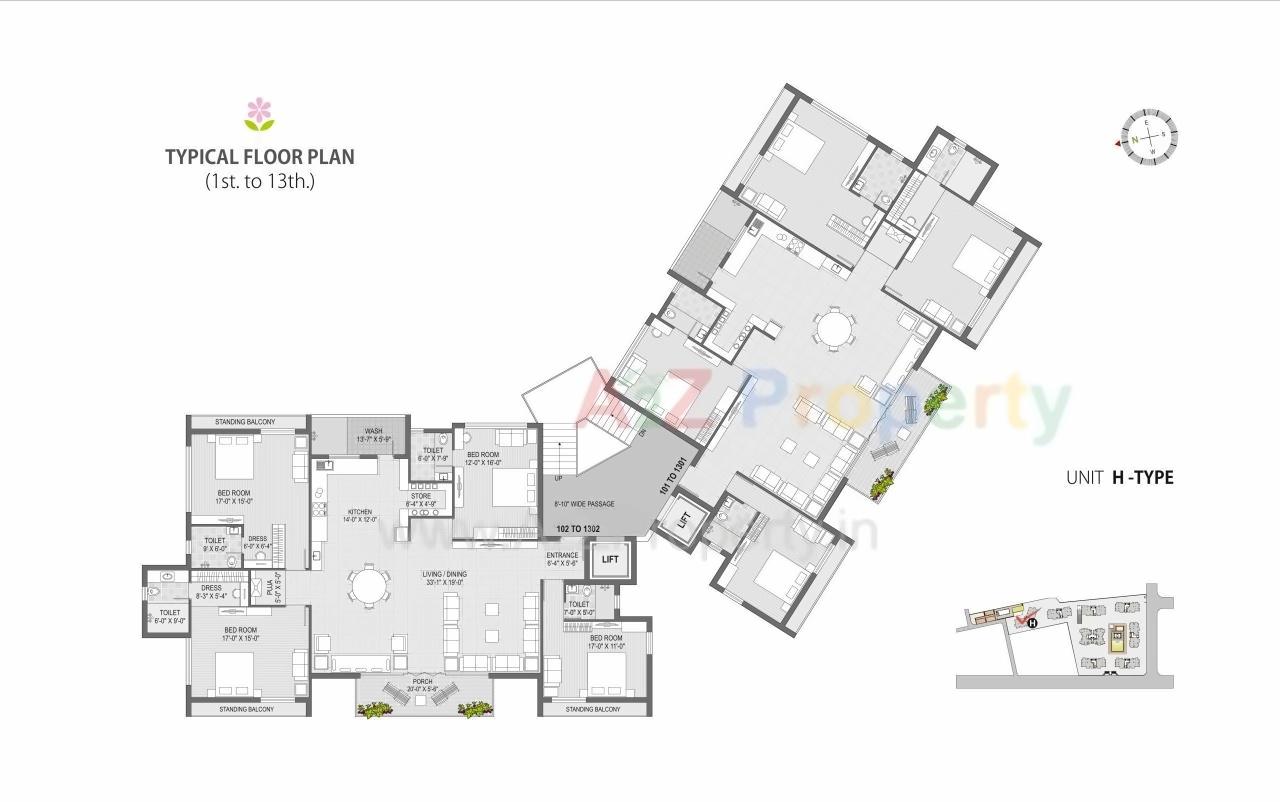 Layout of real estate project Serenity Garden located at Rajkot, Rajkot, Gujarat