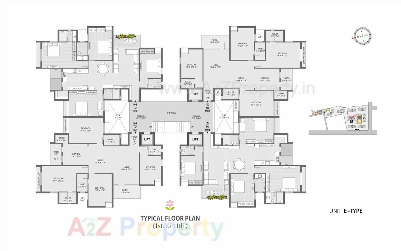 Layout of real estate project Serenity Garden located at Rajkot, Rajkot, Gujarat