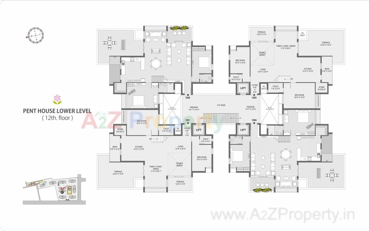 Layout of real estate project Serenity Garden located at Rajkot, Rajkot, Gujarat