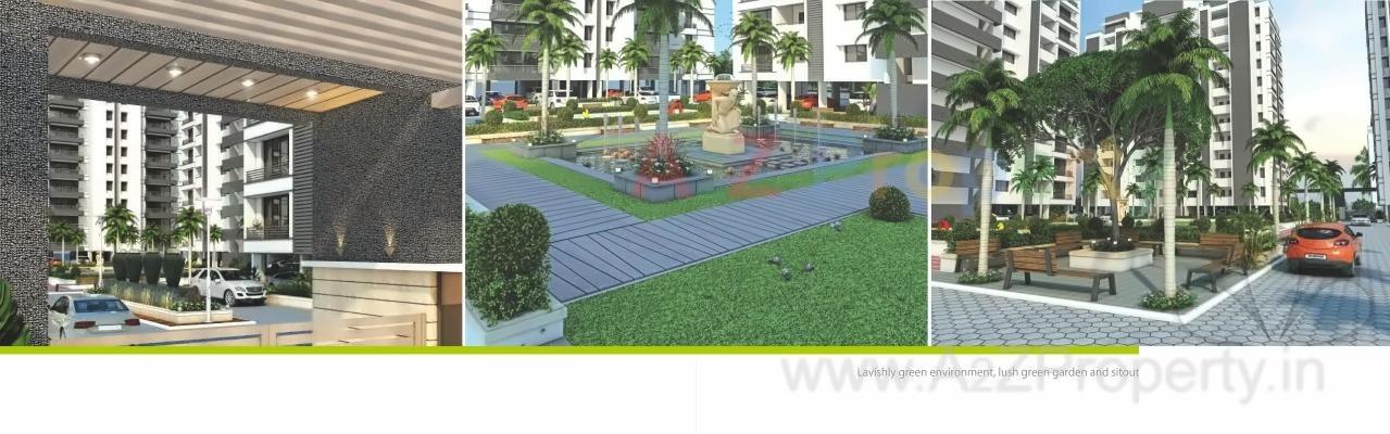 3D Elevation of real estate project Serenity Garden located at Rajkot, Rajkot, Gujarat
