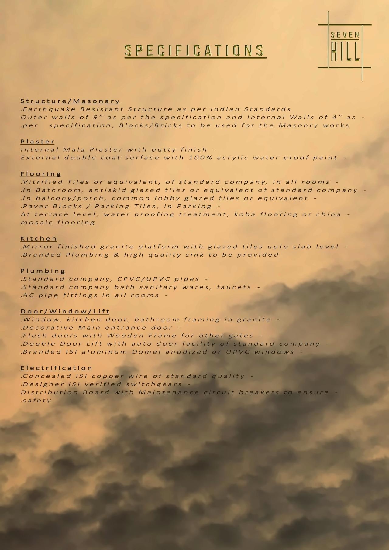 Project Specifications