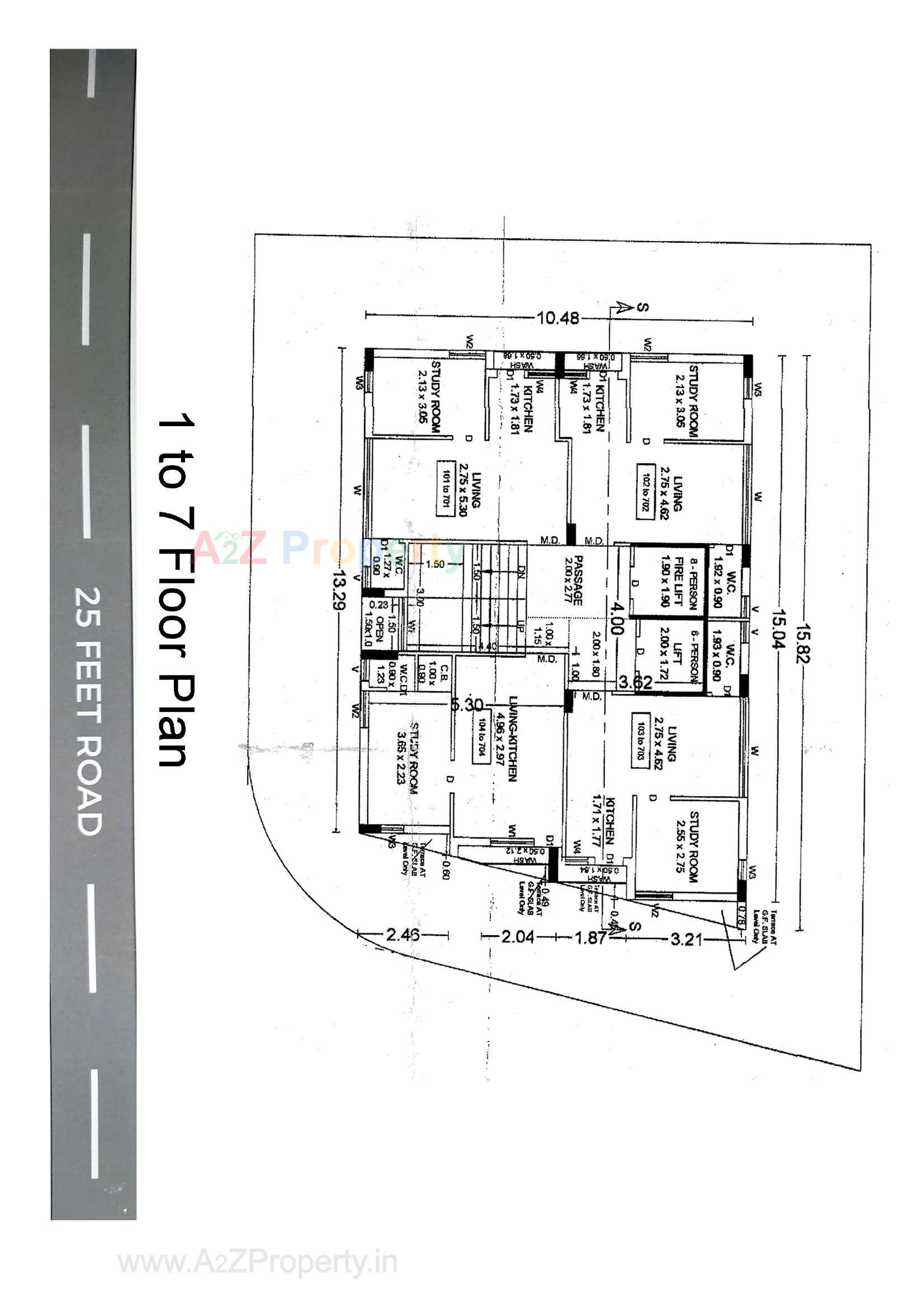 Layout of real estate project Seven Hills located at Raiya, Rajkot, Gujarat