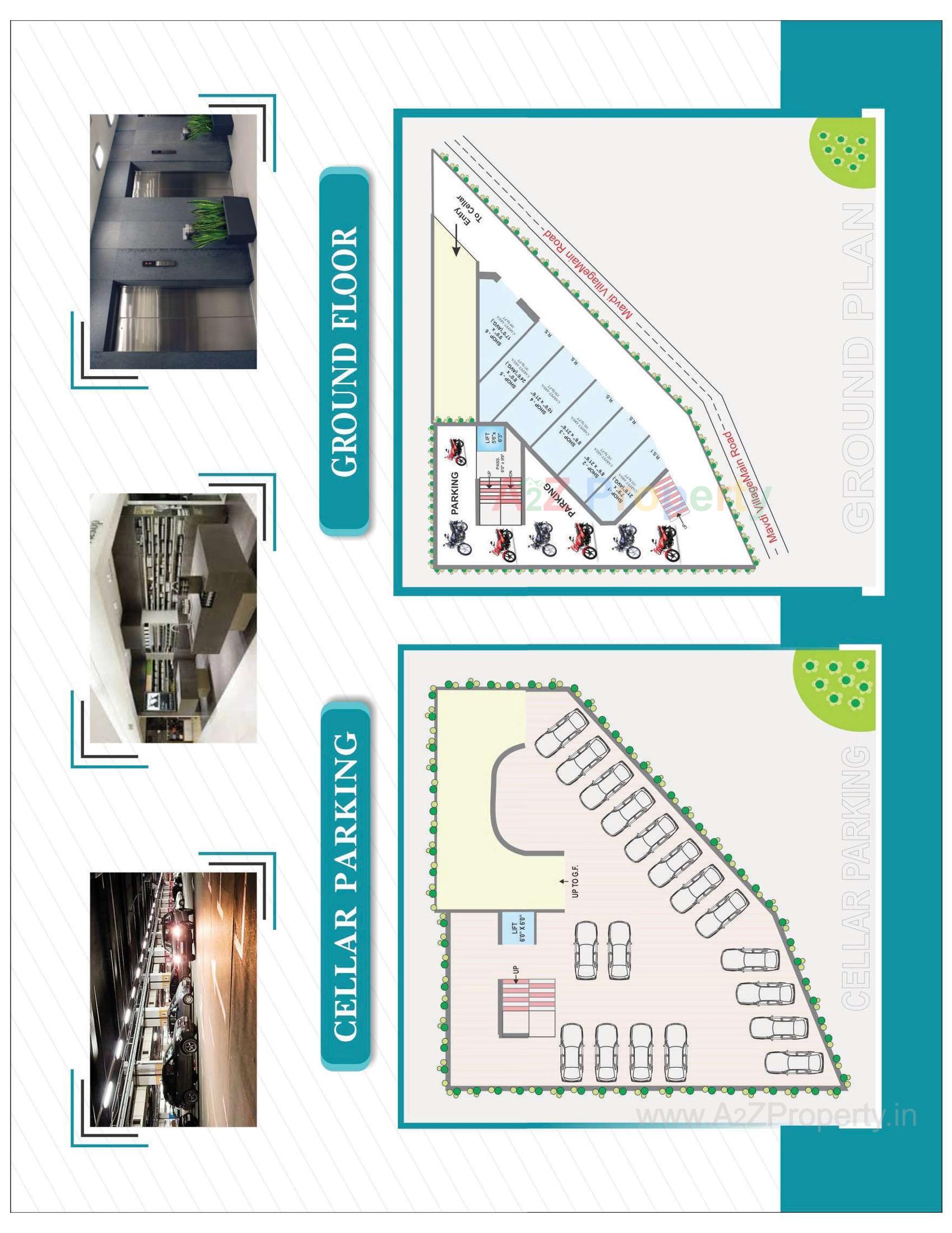 Layout of real estate project Shaligram Avenue located at Mavdi, Rajkot, Gujarat