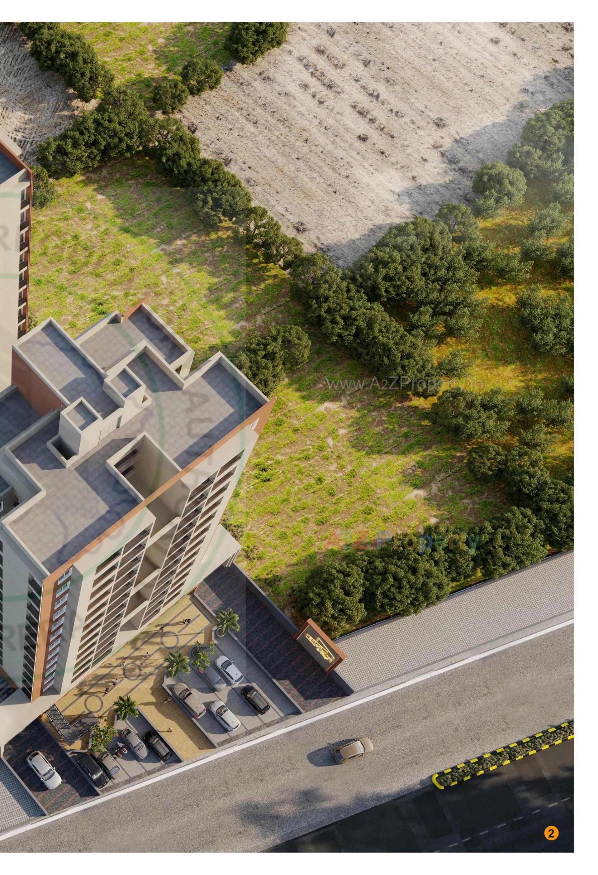 3D Elevation of real estate project Shaligram Heights located at Rajkot, Rajkot, Gujarat