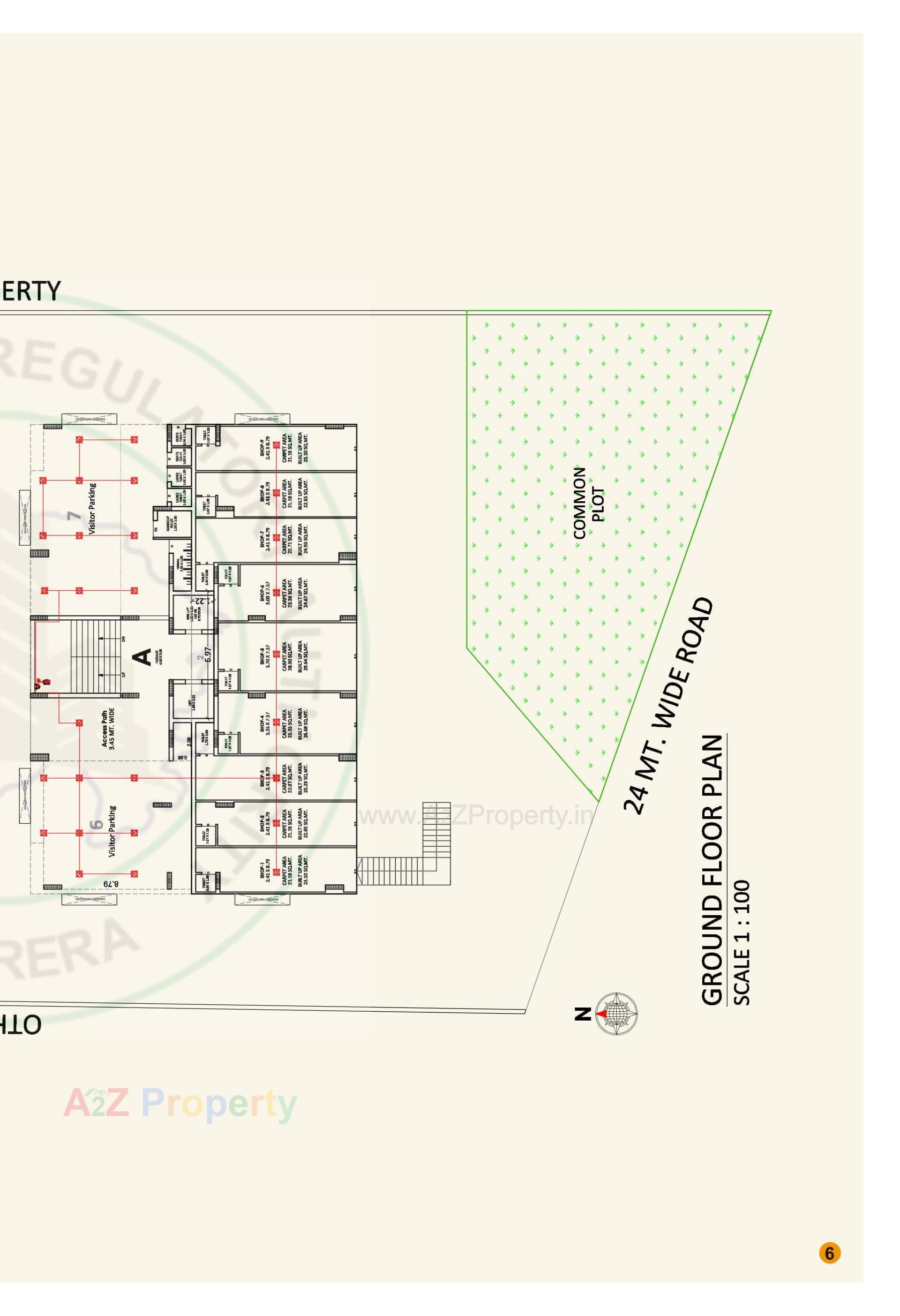Layout of real estate project Shaligram Heights located at Rajkot, Rajkot, Gujarat