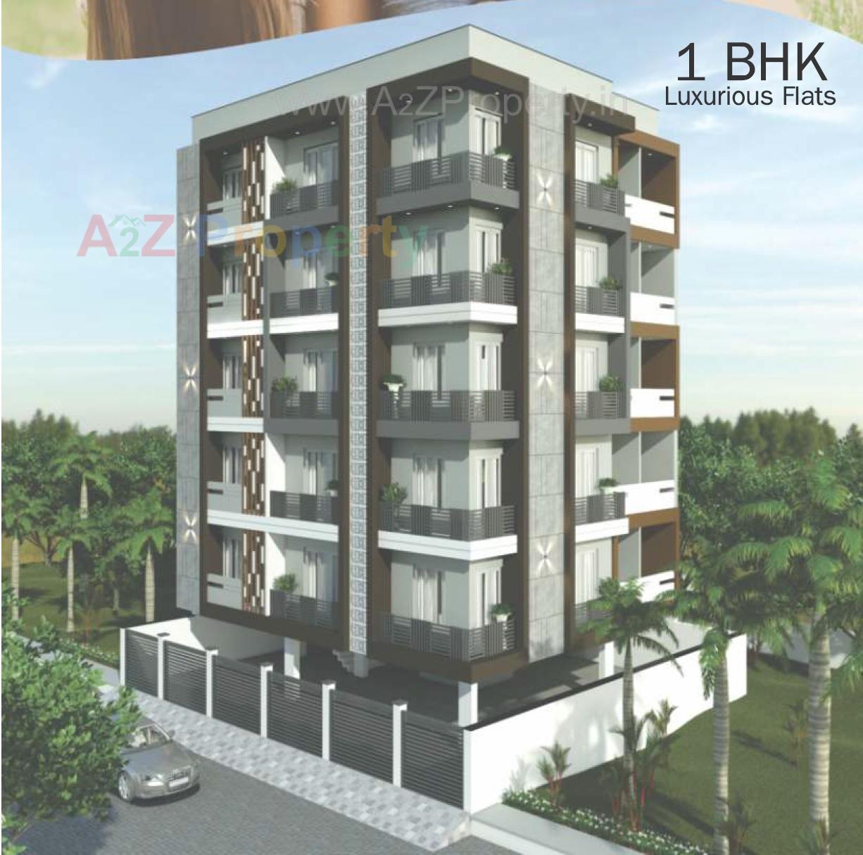 3D Elevation of real estate project Shaligram located at Mavdi, Rajkot, Gujarat