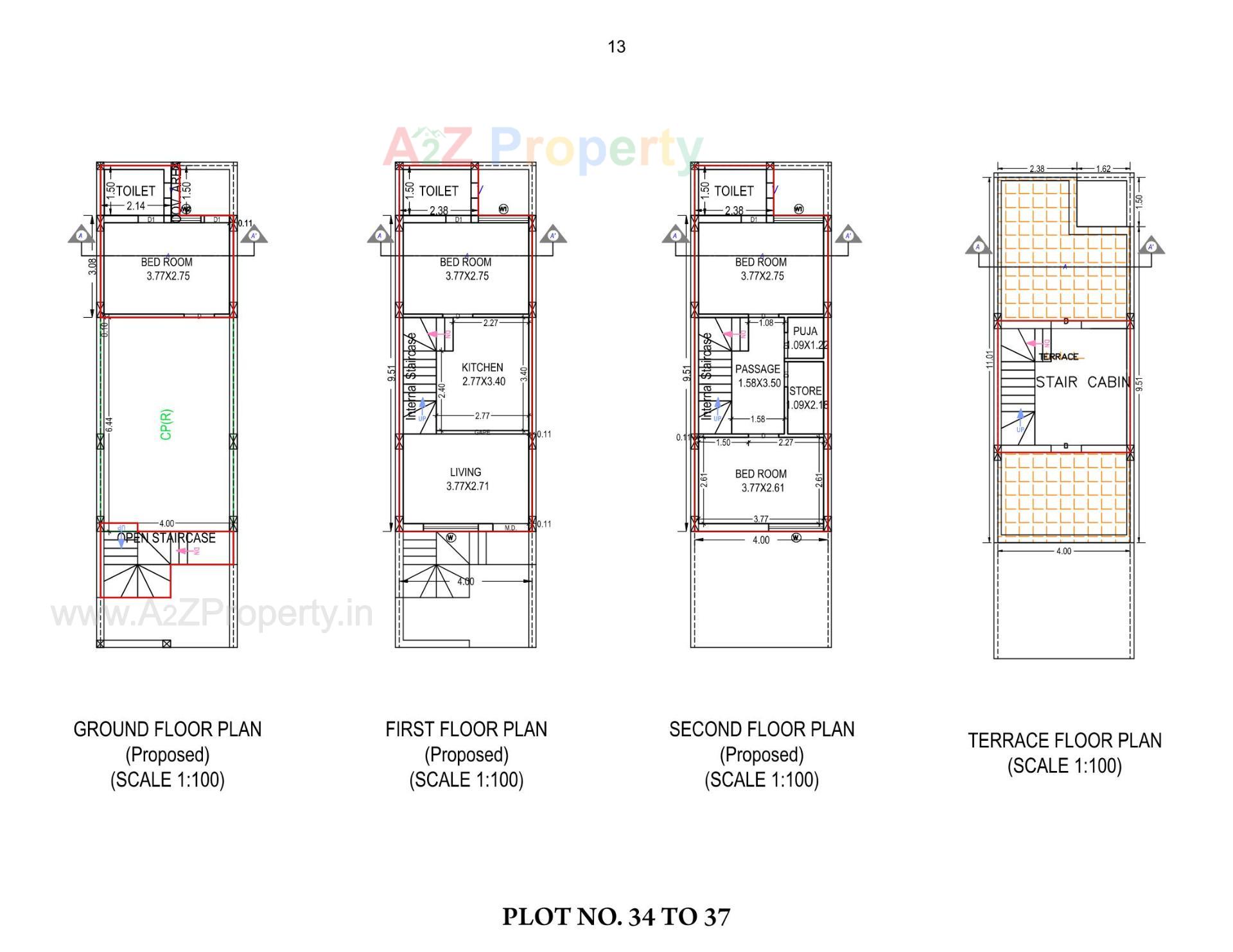Layout of real estate project Shandar Residency located at Kothariya, Rajkot, Gujarat