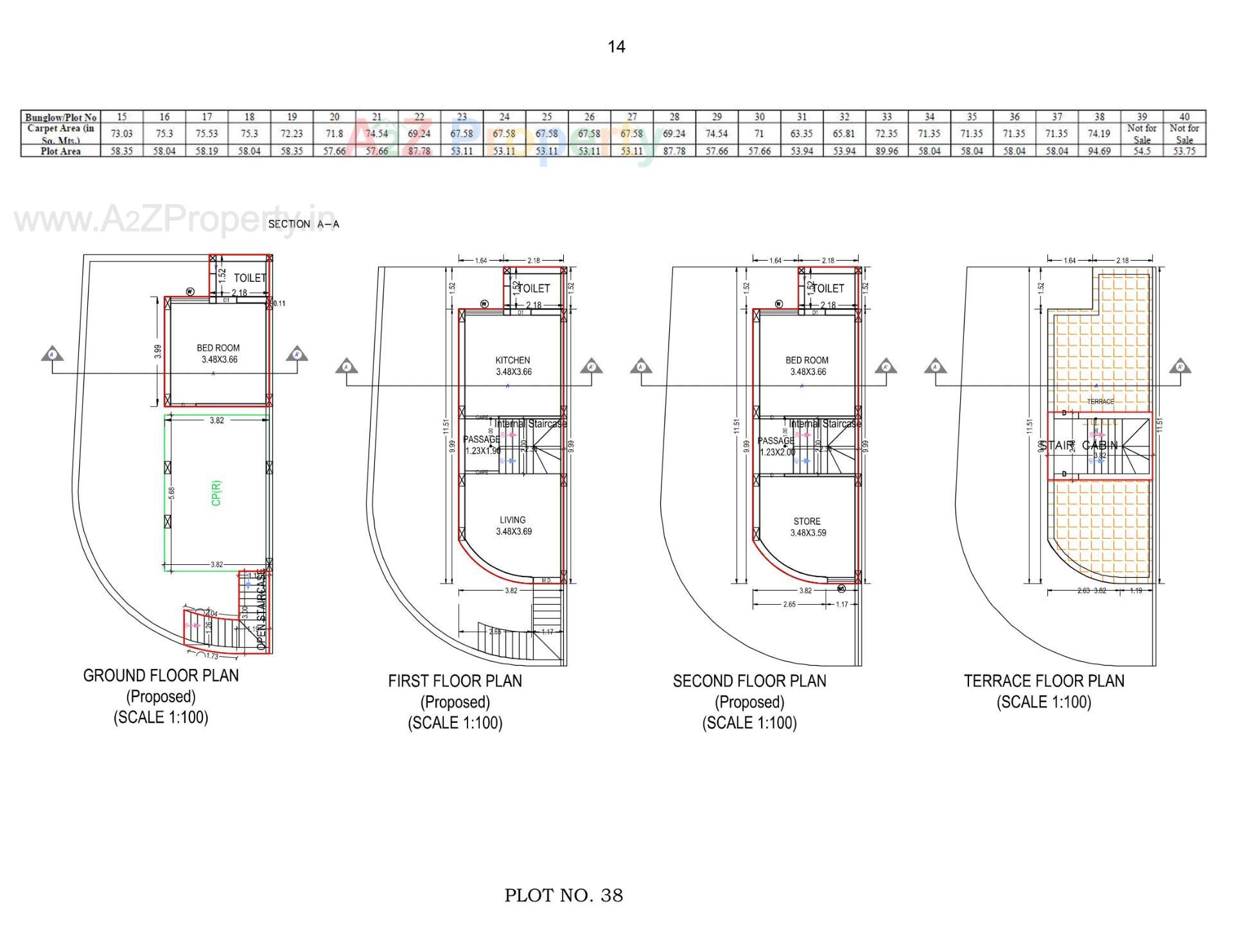 Layout of real estate project Shandar Residency located at Kothariya, Rajkot, Gujarat