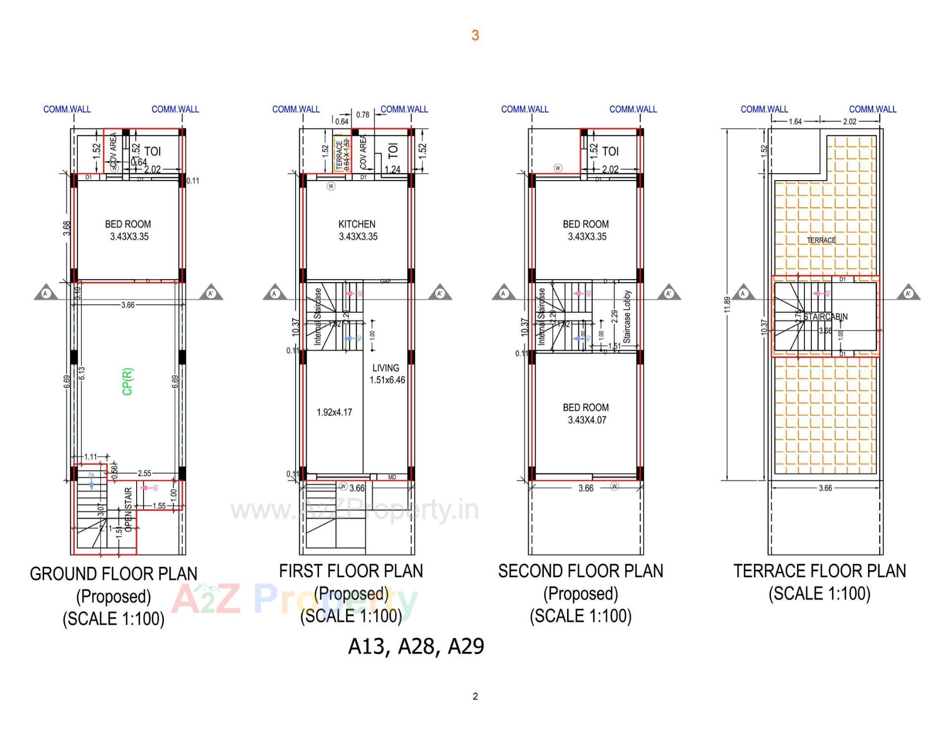 Layout of real estate project Shandar Residency located at Rajkot, Rajkot, Gujarat