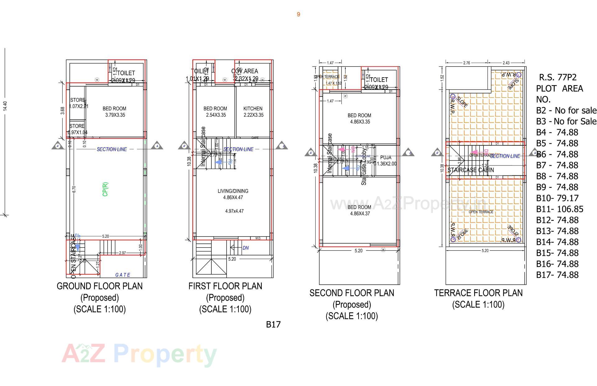 Layout of real estate project Shandar Residency located at Rajkot, Rajkot, Gujarat