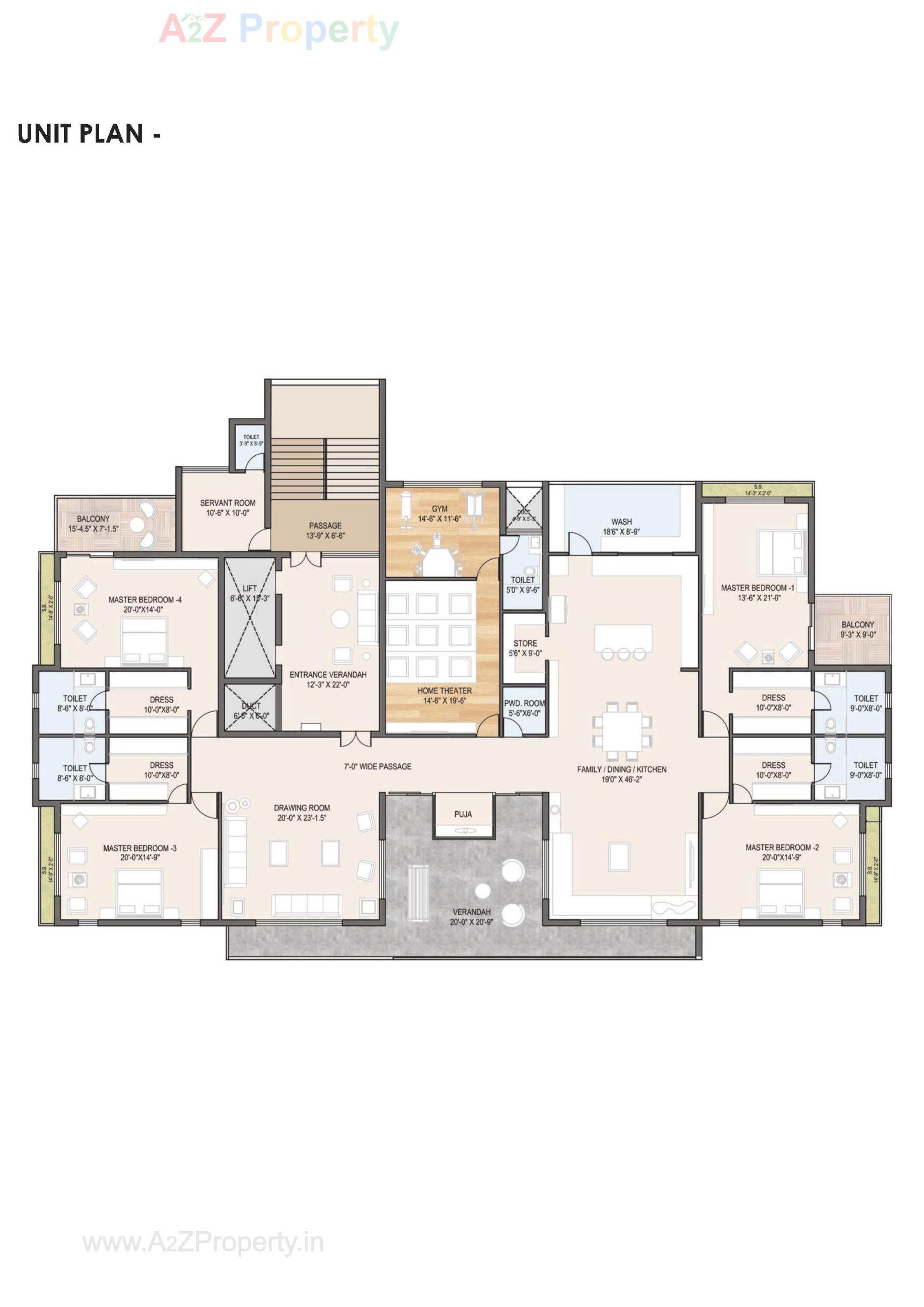 Layout of real estate project Shantiniketan Auram Elevate located at Vajdi-virda, Rajkot, Gujarat