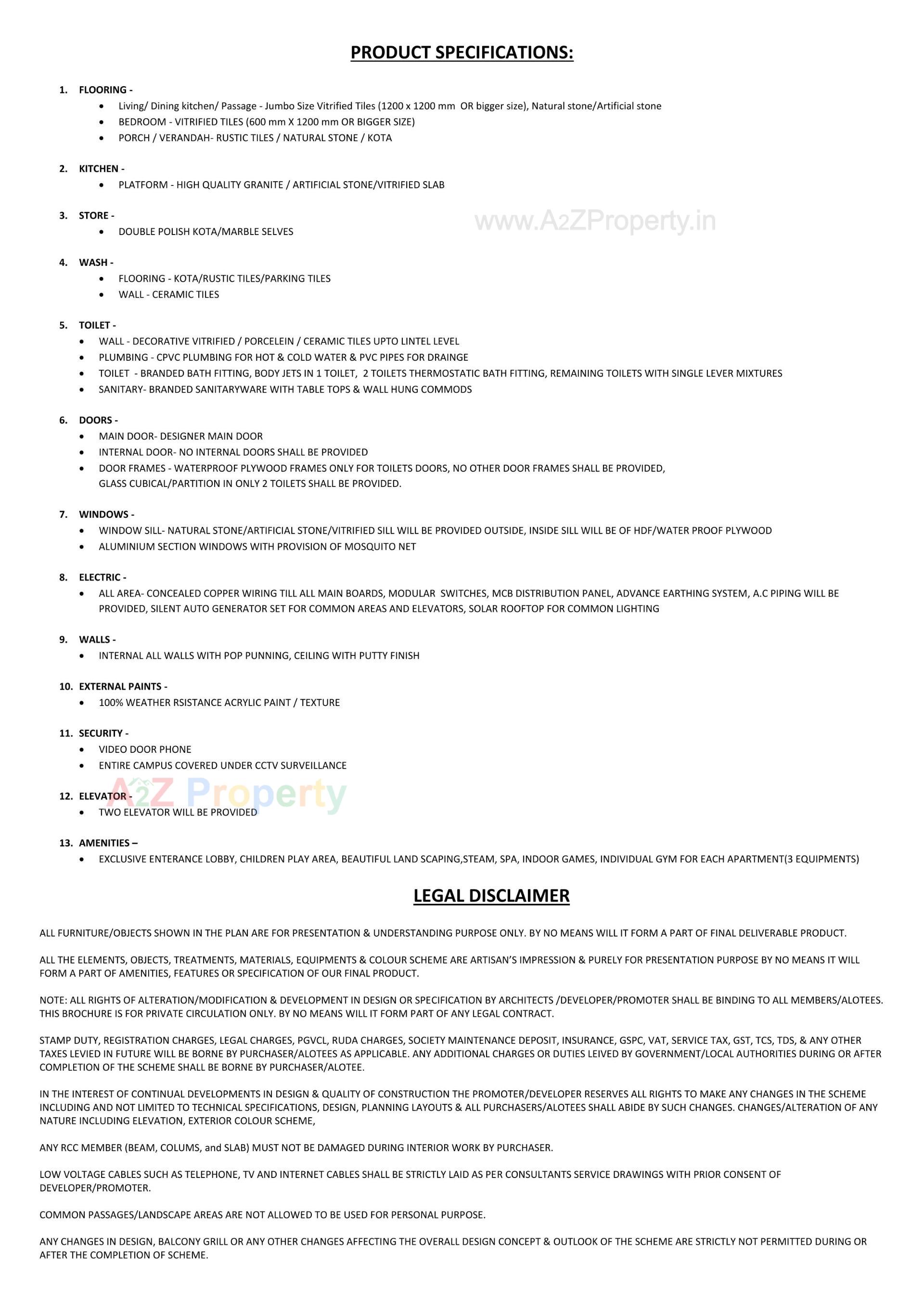  of real estate project Shantiniketan Auram Elevate located at Vajdi-virda, Rajkot, Gujarat