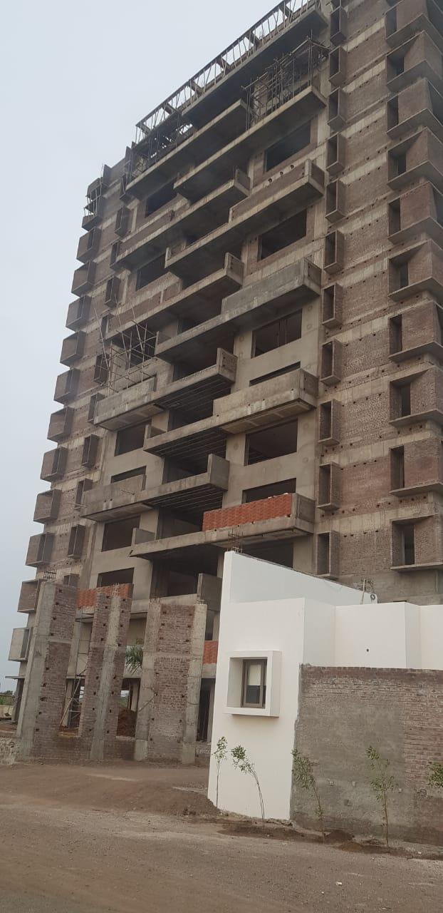171028_const of real estate project Shantiniketan Aurum Elevate located at Rajkot, Rajkot, Gujarat