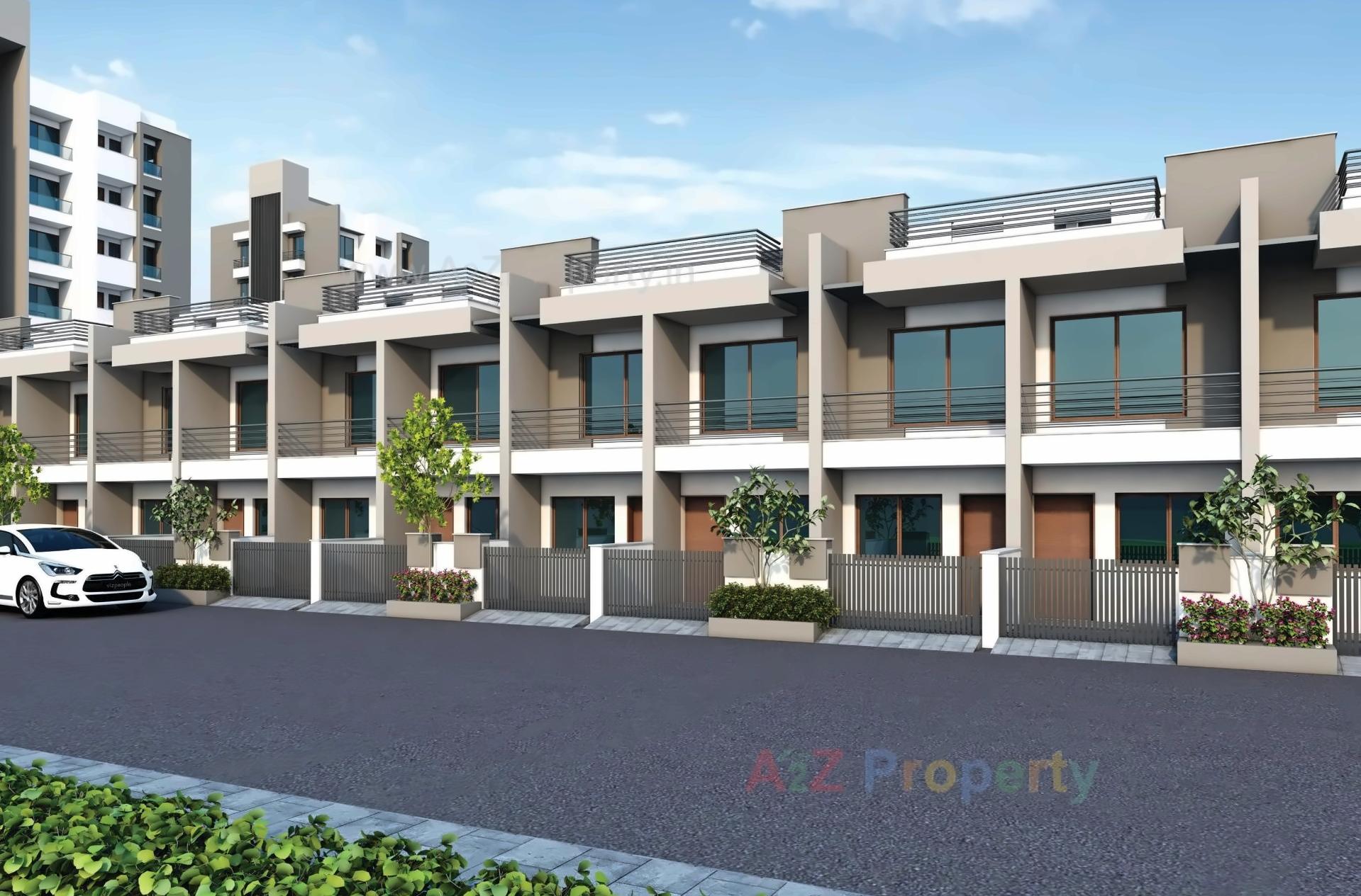 3D Elevation of real estate project Shantivan Residency located at Rajkot, Rajkot, Gujarat
