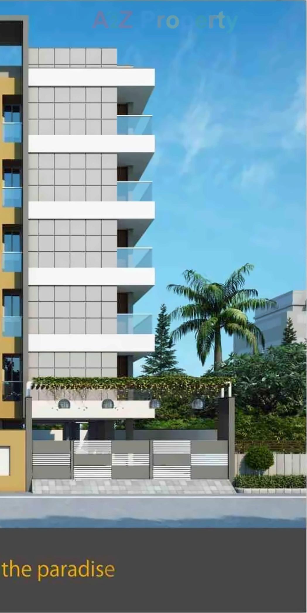 3D Elevation of real estate project Shantivan located at Mavdi, Rajkot, Gujarat