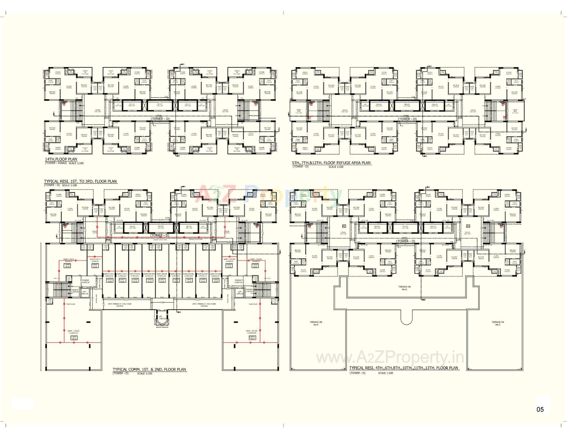 Layout of real estate project Sharanam Saffron located at Mavdi, Rajkot, Gujarat