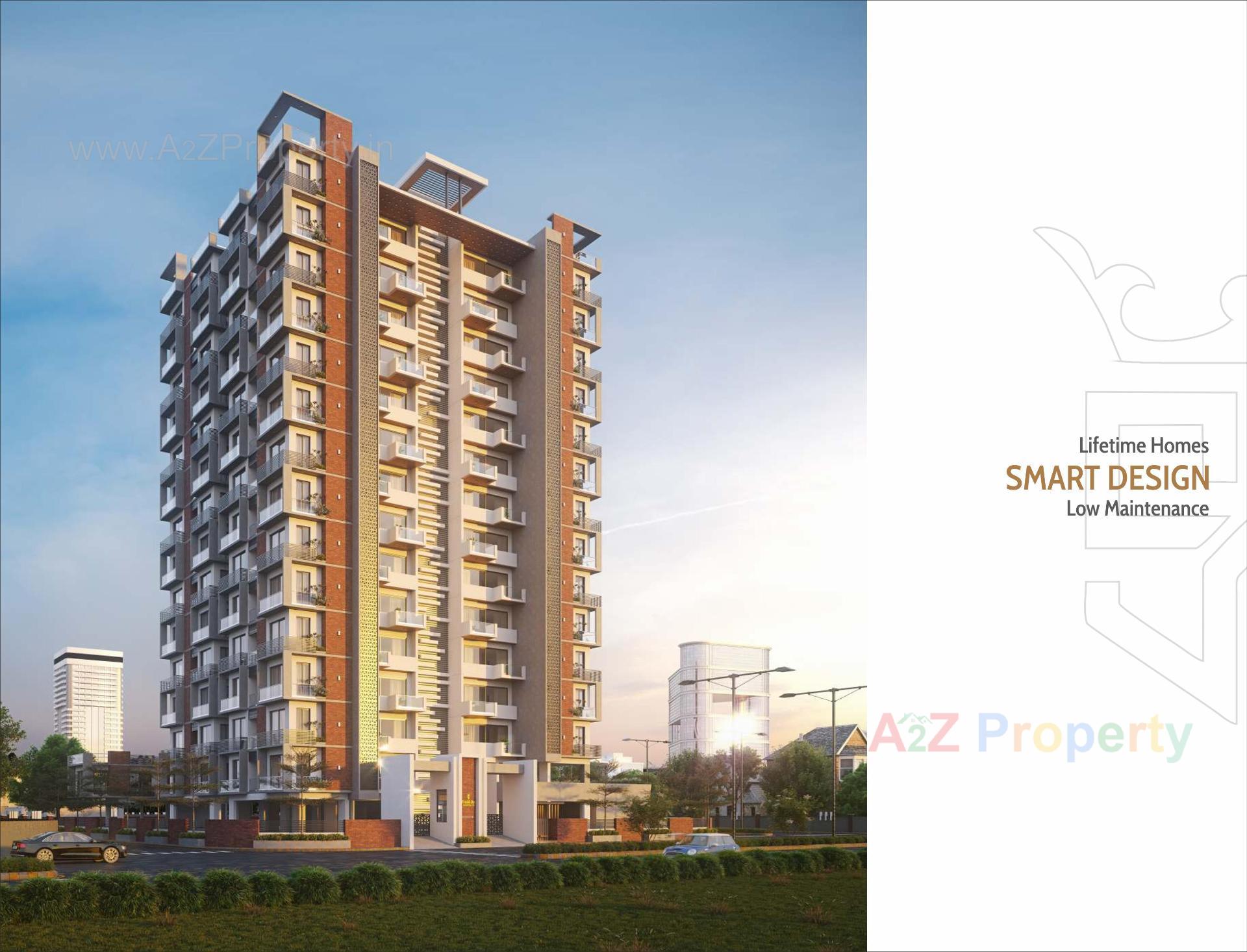 3D Elevation of real estate project Sharda Sanidhya located at Ronki, Rajkot, Gujarat