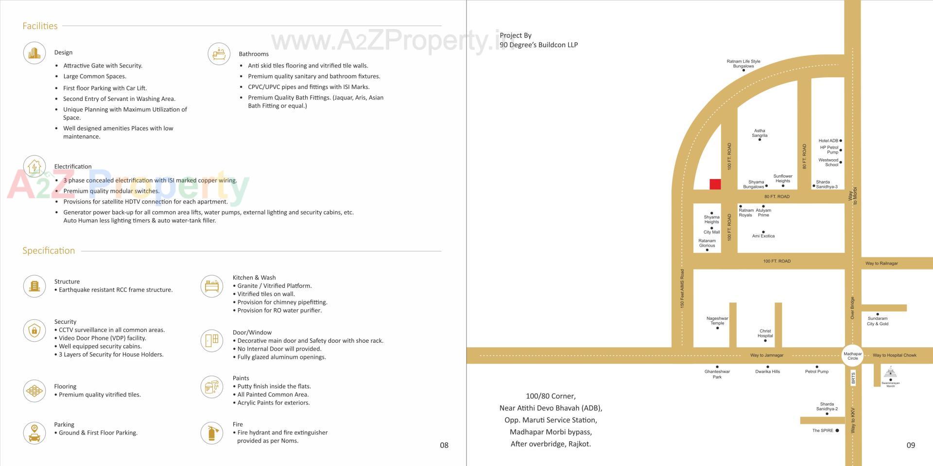  of real estate project Sharda Sparsh located at Manharpur, Rajkot, Gujarat