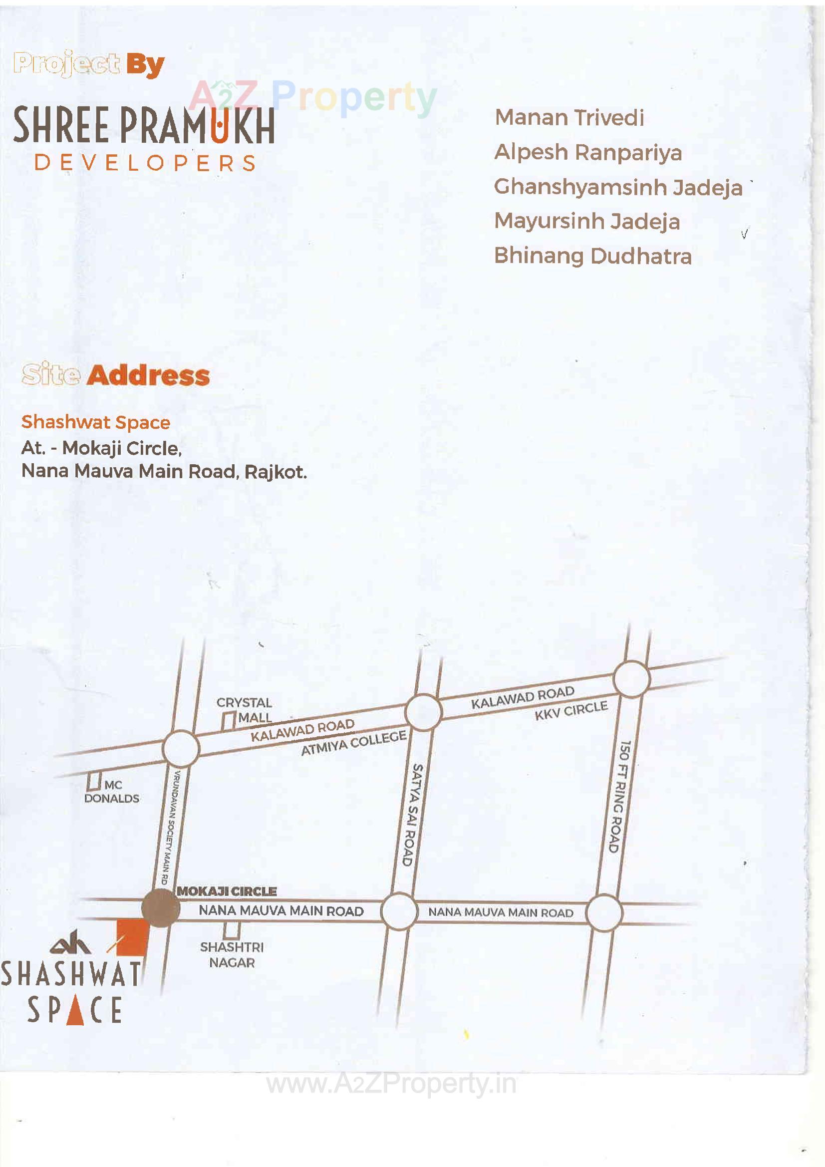  of real estate project Shashwat Space located at Nanamava, Rajkot, Gujarat