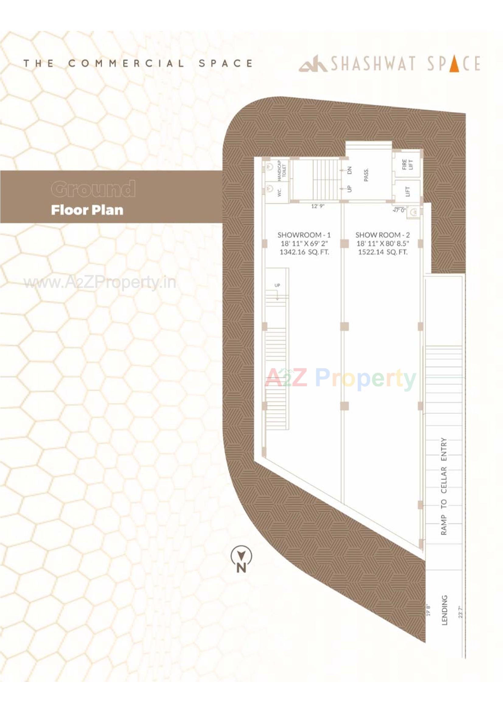 Layout of real estate project Shashwat Space located at Nanamava, Rajkot, Gujarat