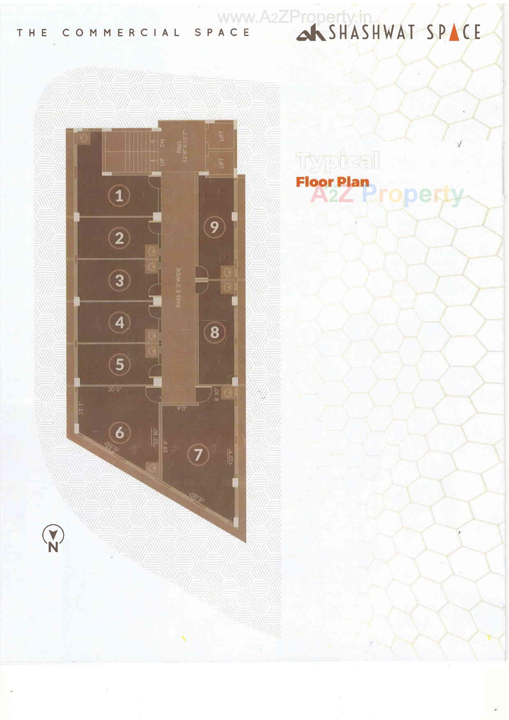 Layout of real estate project Shashwat Space located at Nanamava, Rajkot, Gujarat