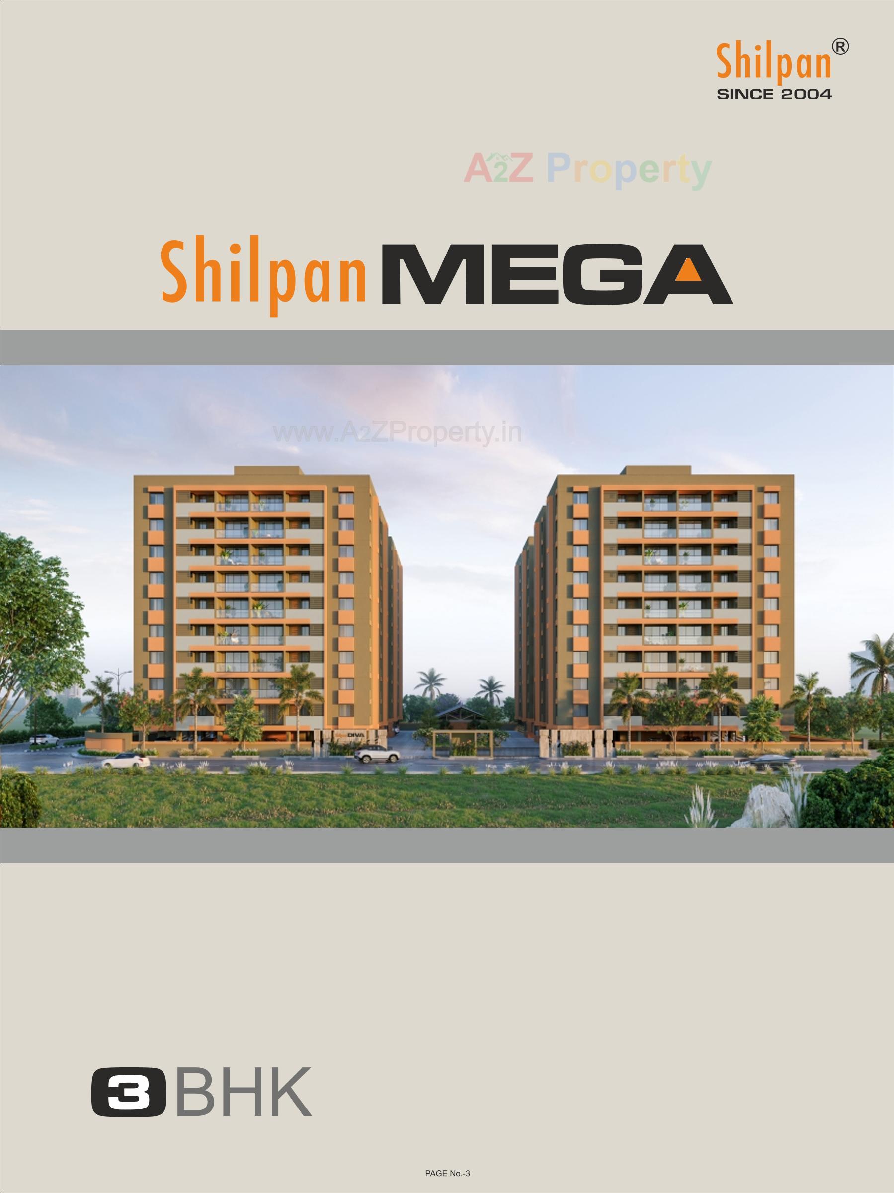 3D Elevation of real estate project Shilpan Diva Mega located at Mavdi, Rajkot, Gujarat