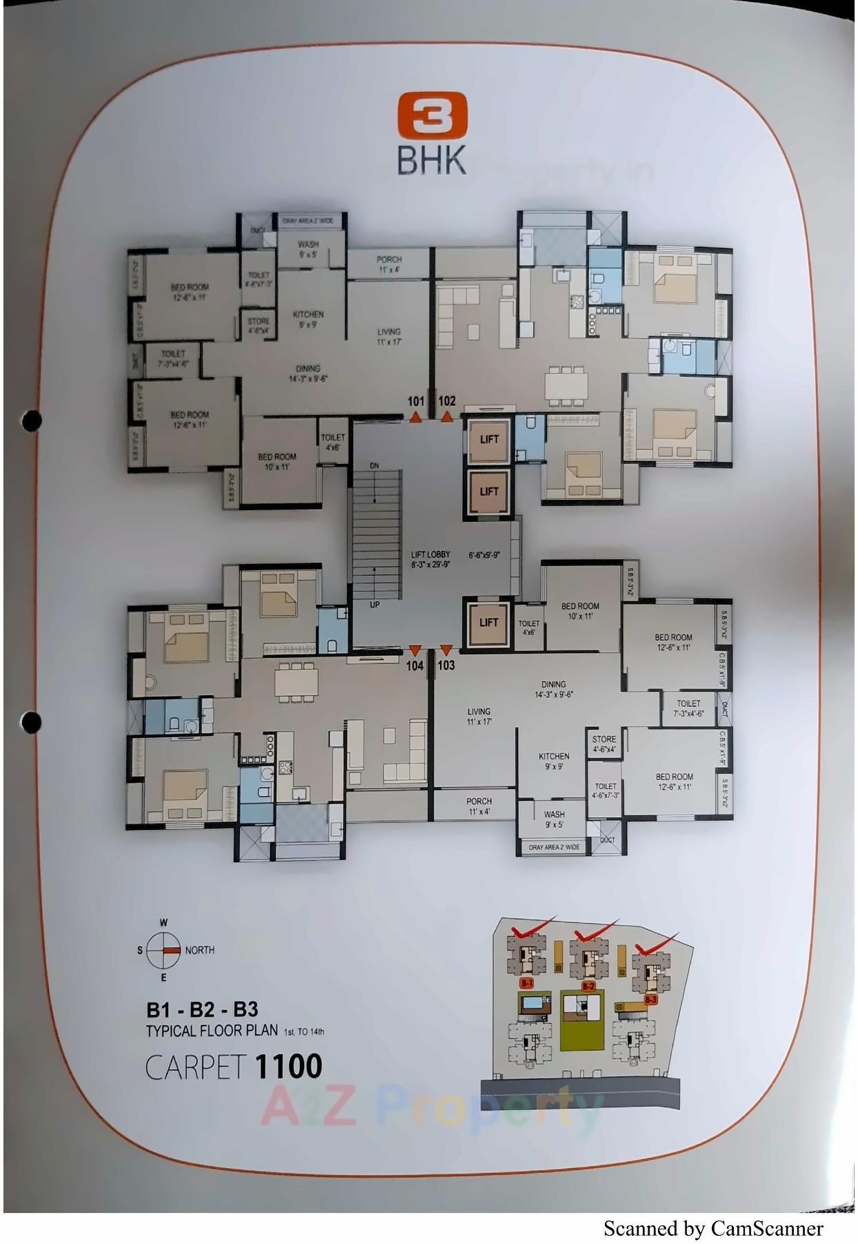 Layout of real estate project Shilpan Nova located at Raiya, Rajkot, Gujarat