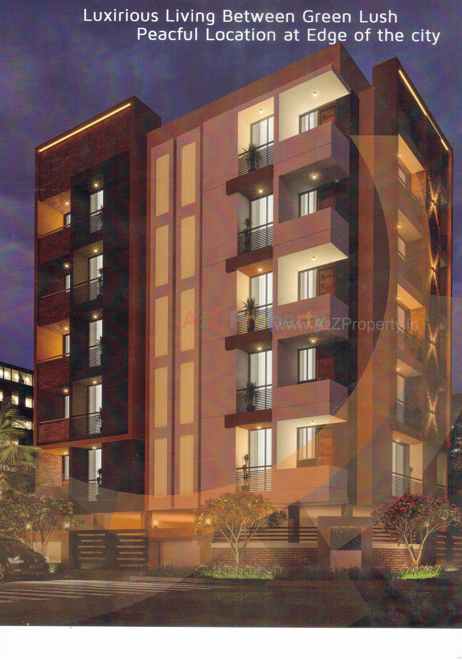 3D Elevation of real estate project Shiv Appartment located at Munjka, Rajkot, Gujarat