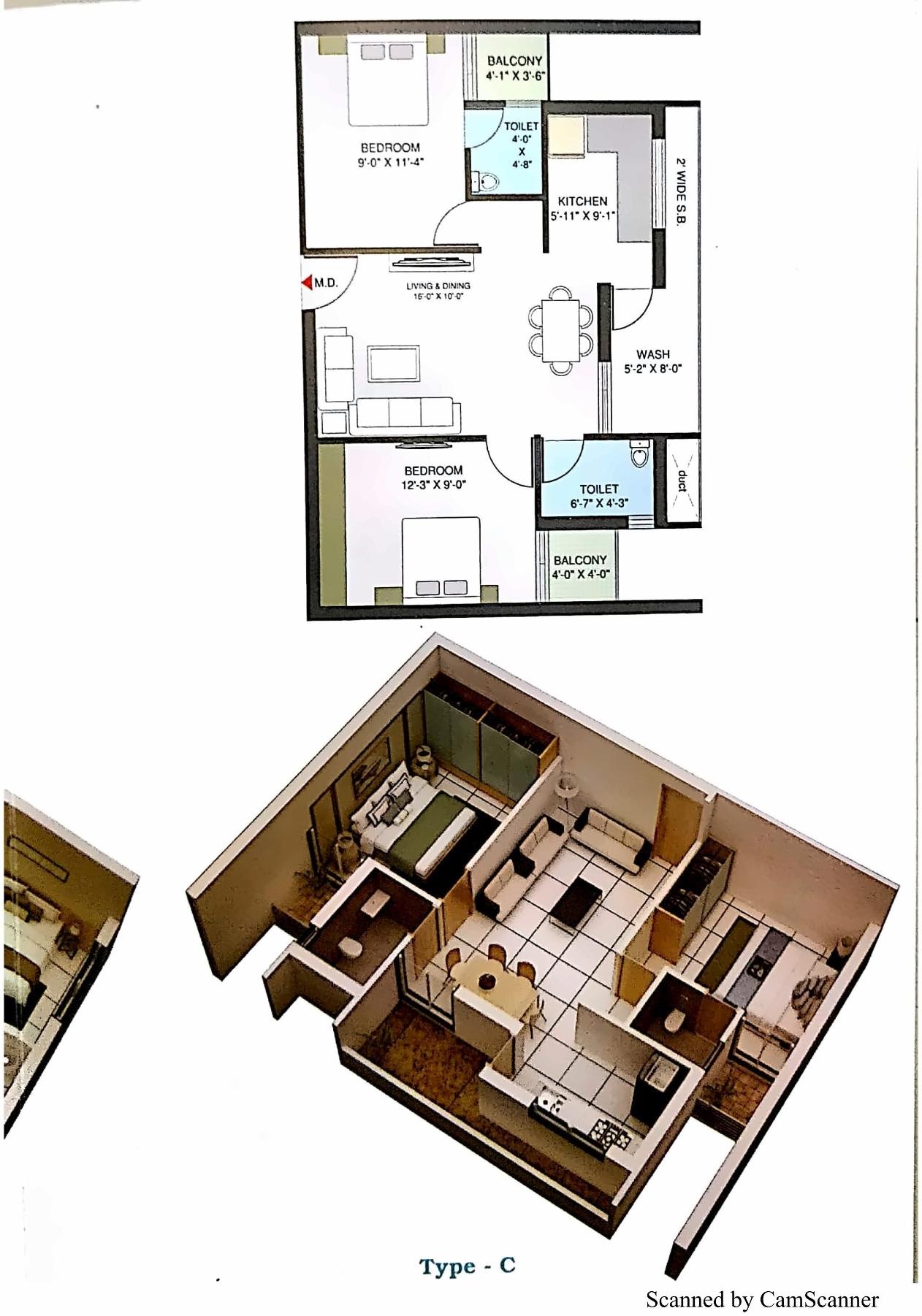 Layout of real estate project Shiv Sagar Appartment located at Madhapar, Rajkot, Gujarat