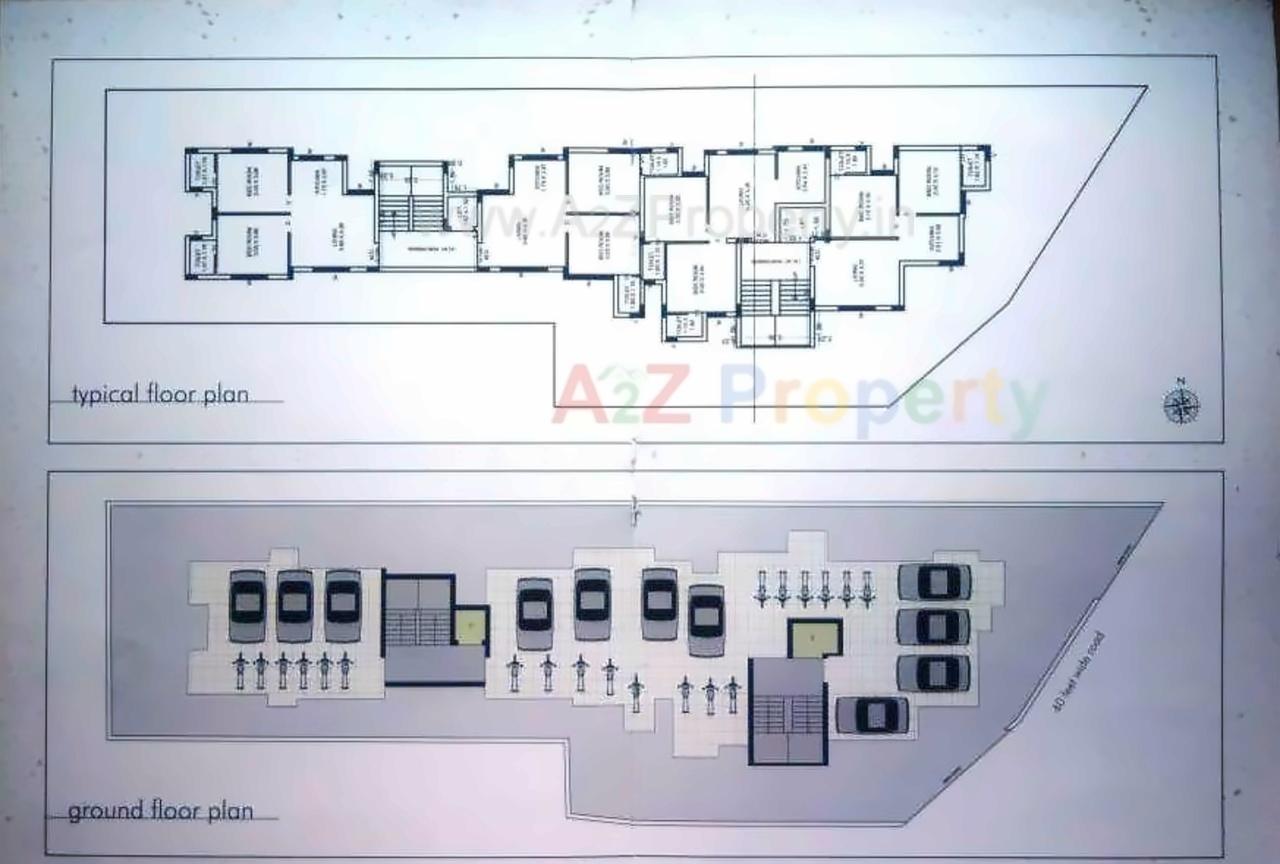 Layout of real estate project Shivaay located at Mavdi, Rajkot, Gujarat