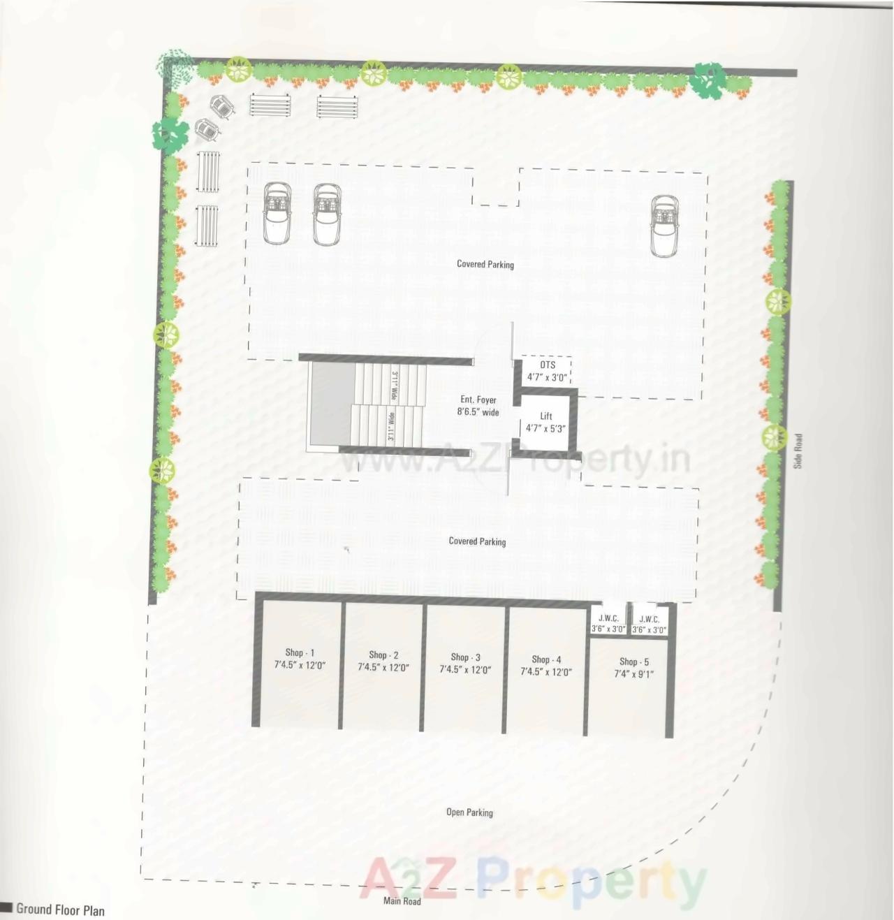Layout of real estate project Shivalay located at Rajkot, Rajkot, Gujarat