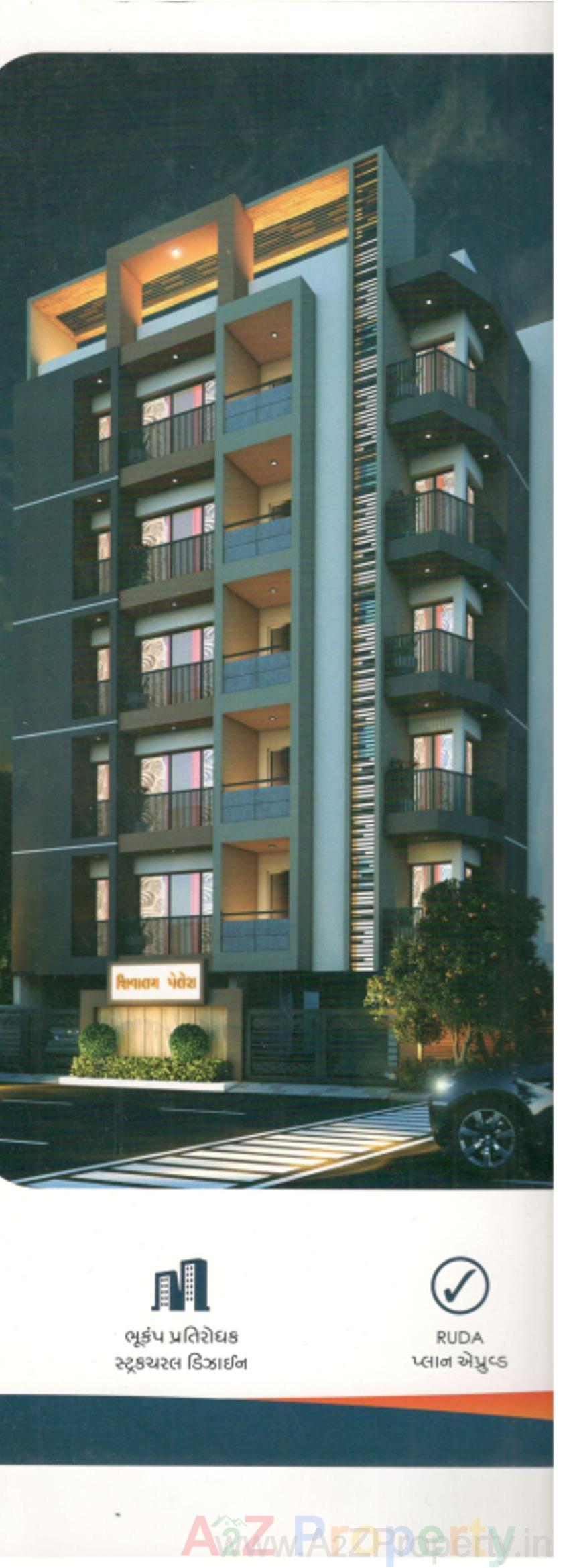 3D Elevation of real estate project Shivalay Palace located at Kangashiyali, Rajkot, Gujarat
