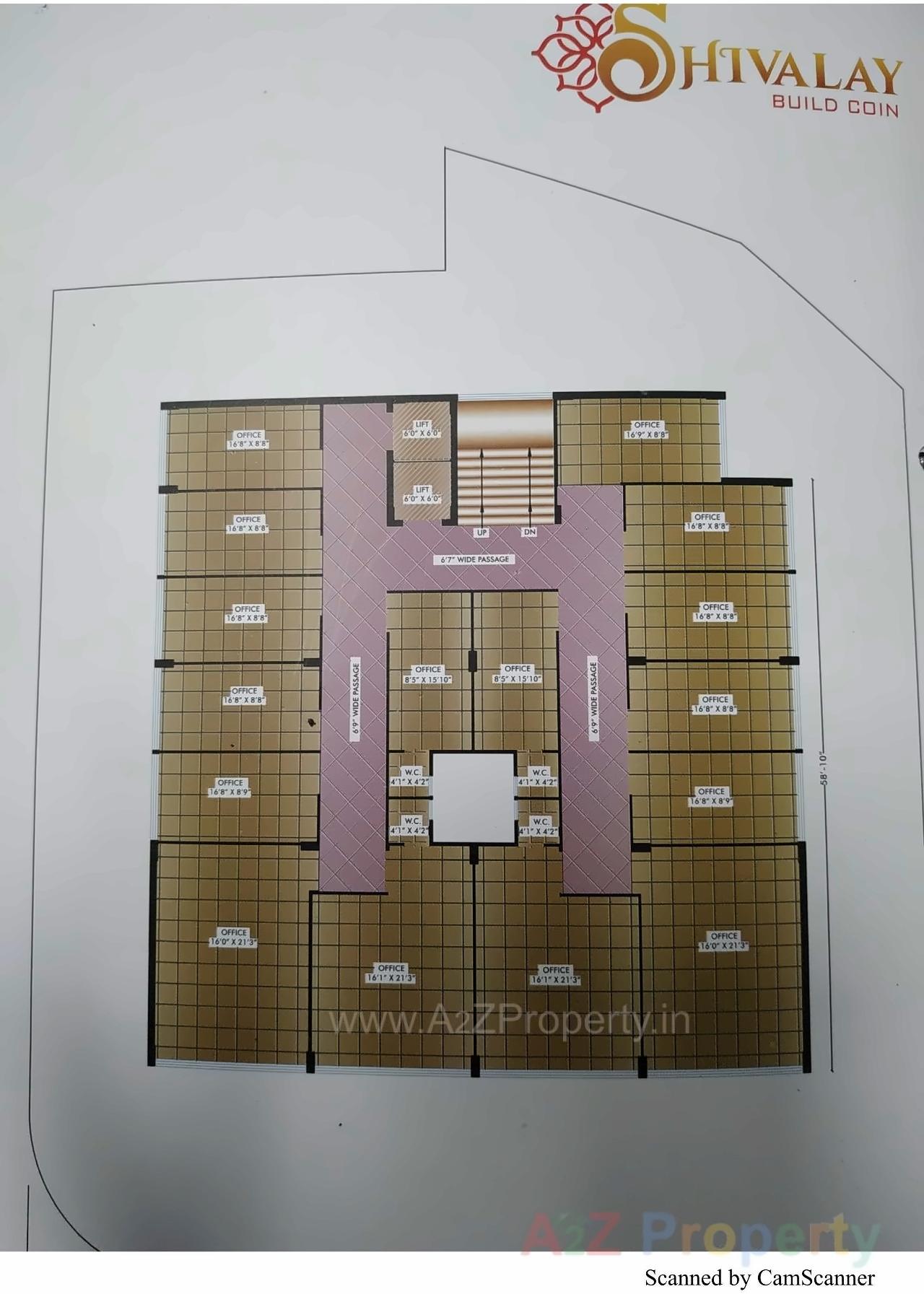 Layout of real estate project Shivalay located at Rajkot, Rajkot, Gujarat
