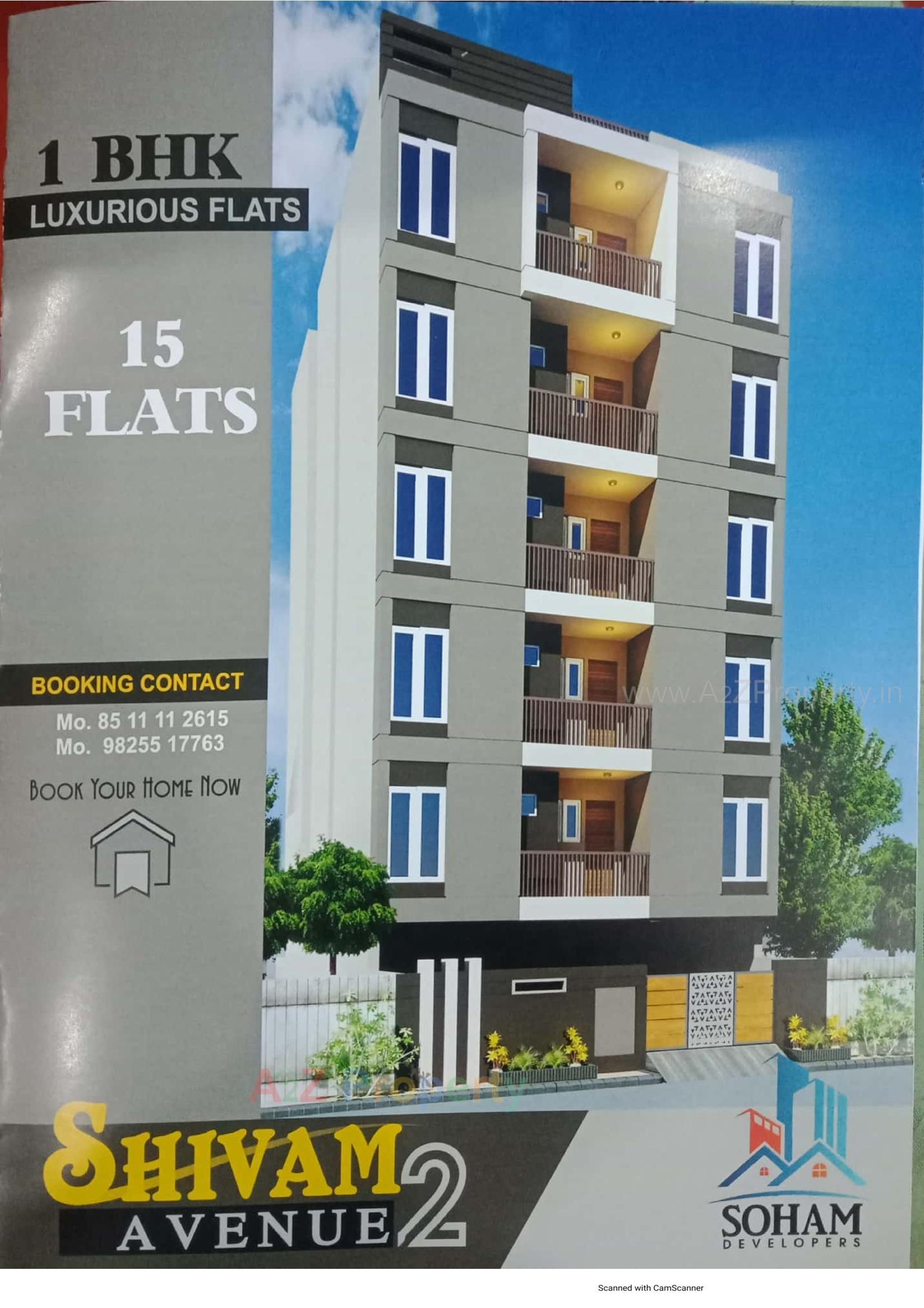 3D Elevation of real estate project Shivam Avenue located at Mavdi, Rajkot, Gujarat