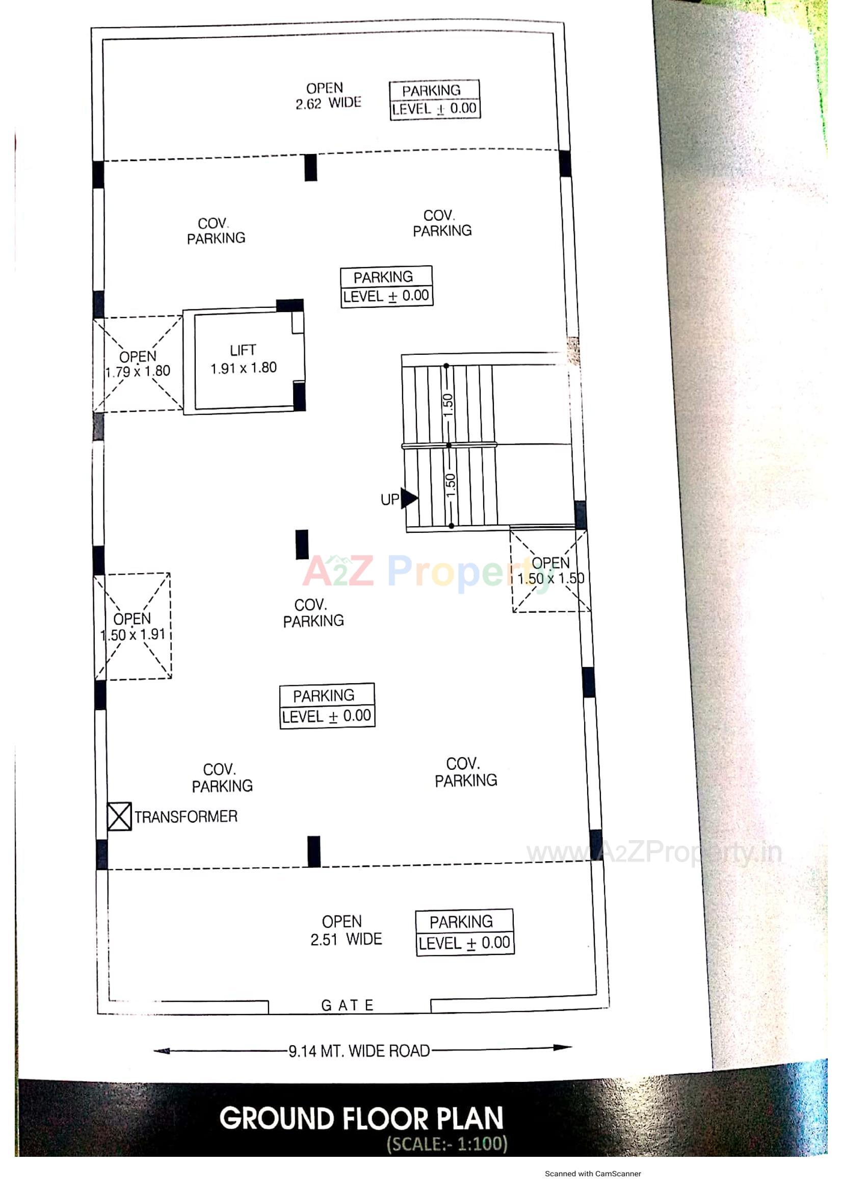 Layout of real estate project Shivam Avenue located at Mavdi, Rajkot, Gujarat