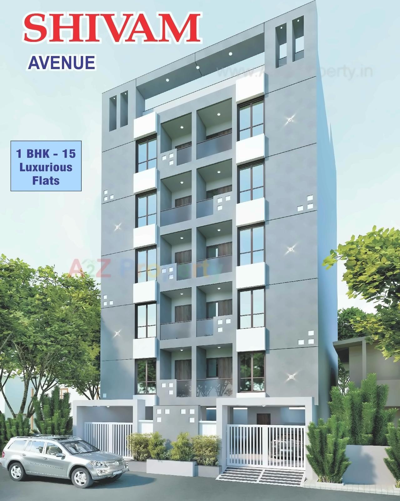 3D Elevation of real estate project Shivam Avenue located at Rajkot, Rajkot, Gujarat