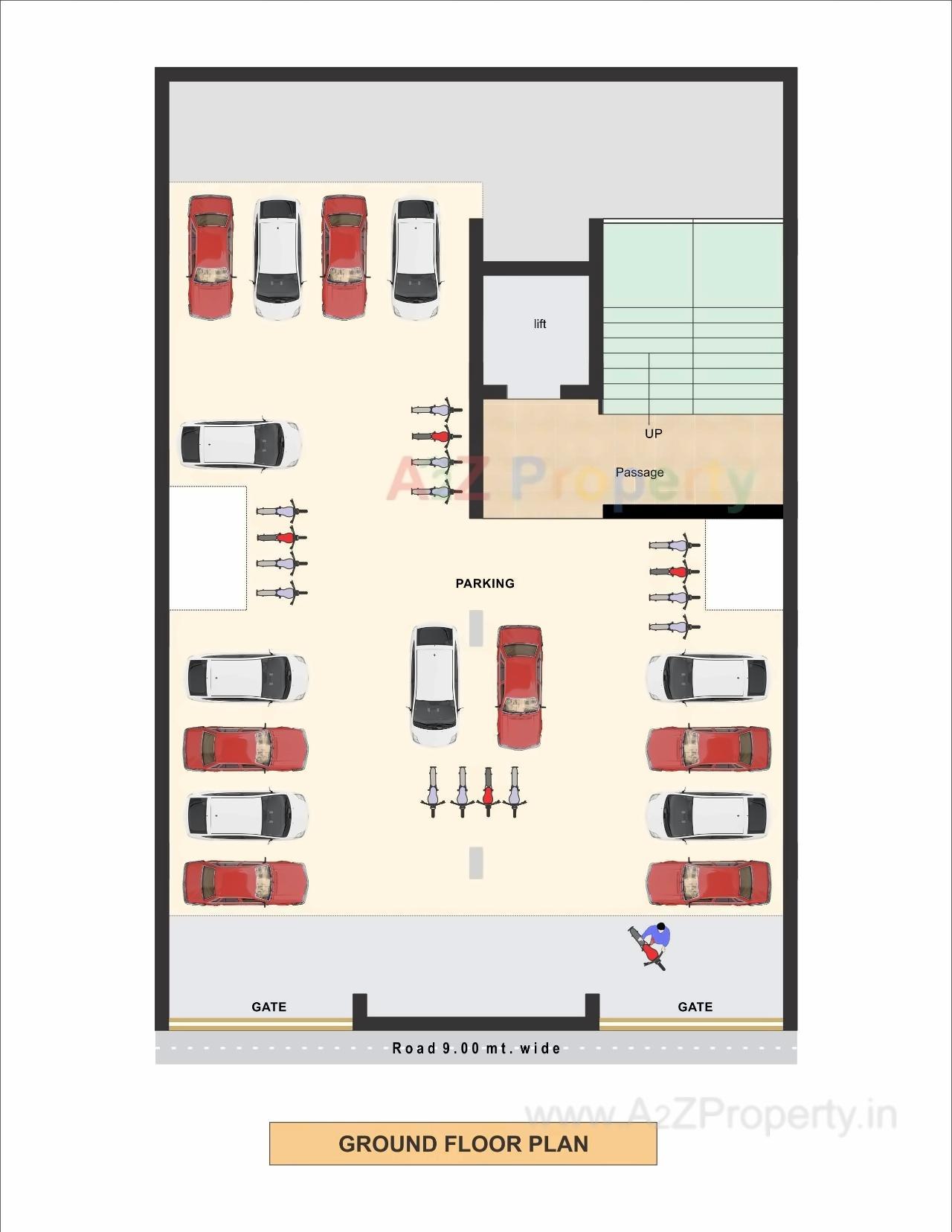 Layout of real estate project Shivam Avenue located at Rajkot, Rajkot, Gujarat