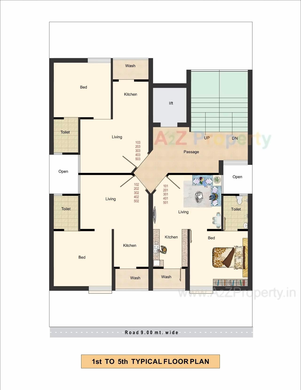 Layout of real estate project Shivam Avenue located at Rajkot, Rajkot, Gujarat