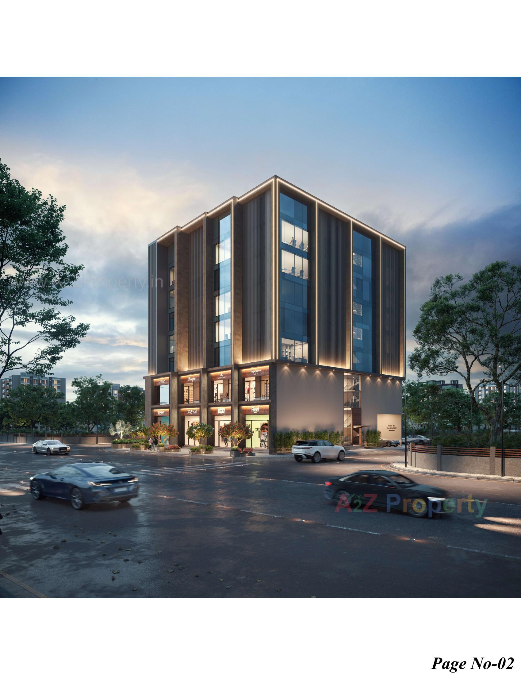 3D Elevation of real estate project Shivanta located at Motamava, Rajkot, Gujarat