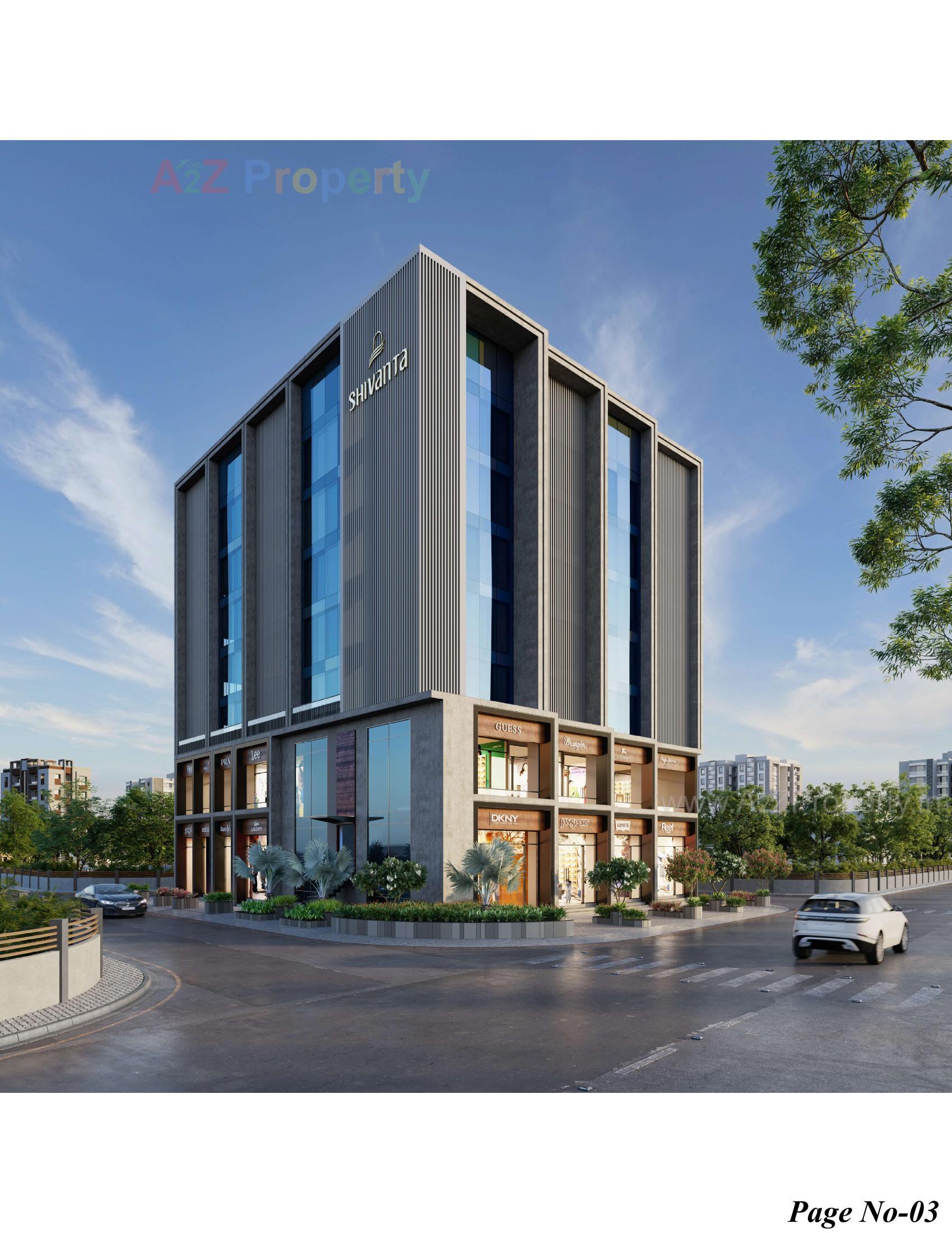 3D Elevation of real estate project Shivanta located at Motamava, Rajkot, Gujarat