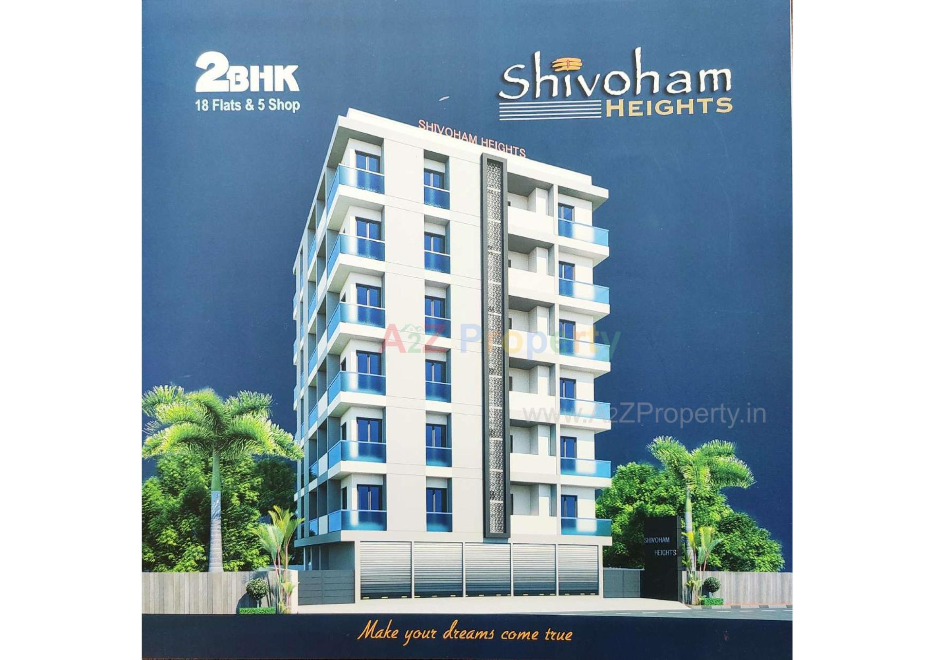 3D Elevation of real estate project Shivoham Heights located at Vavdi, Rajkot, Gujarat