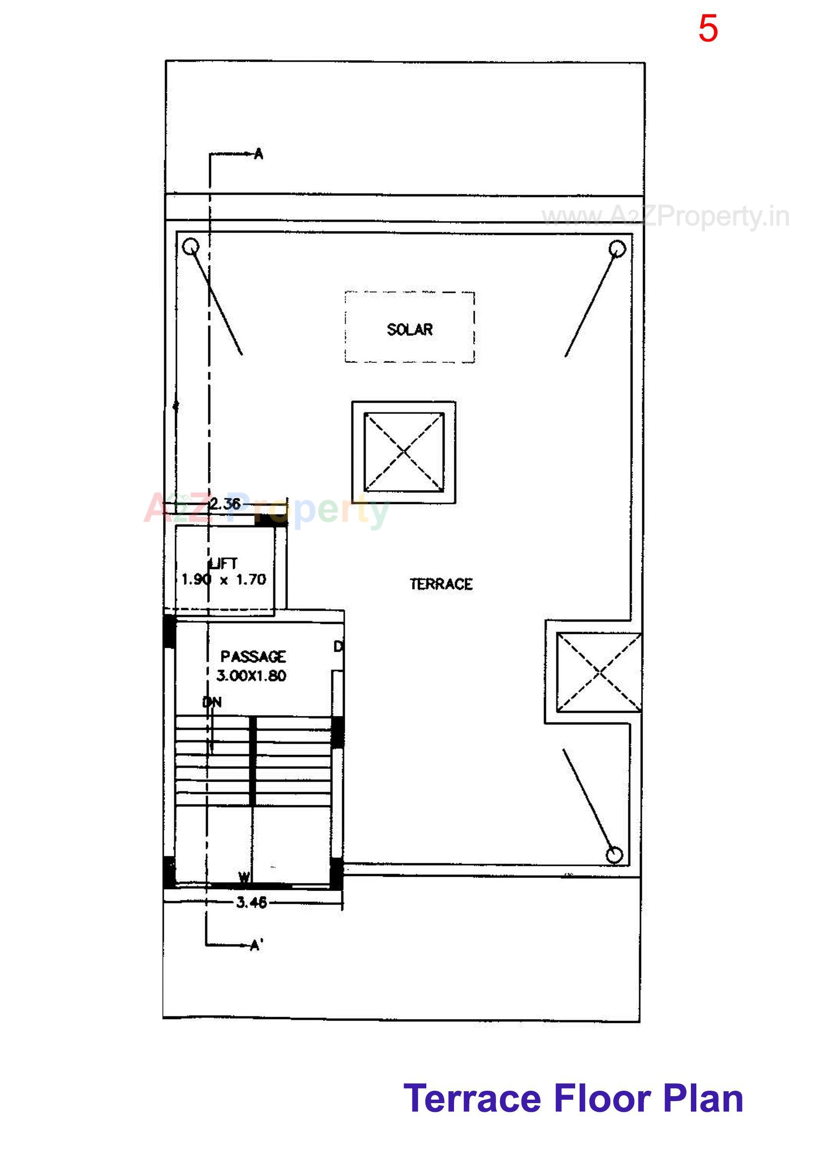 Layout of real estate project Shivradha Avenue located at Mavdi, Rajkot, Gujarat