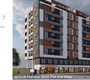 Elevation of real estate project Shree Ambe Pride located at Rajkot, Rajkot, Gujarat