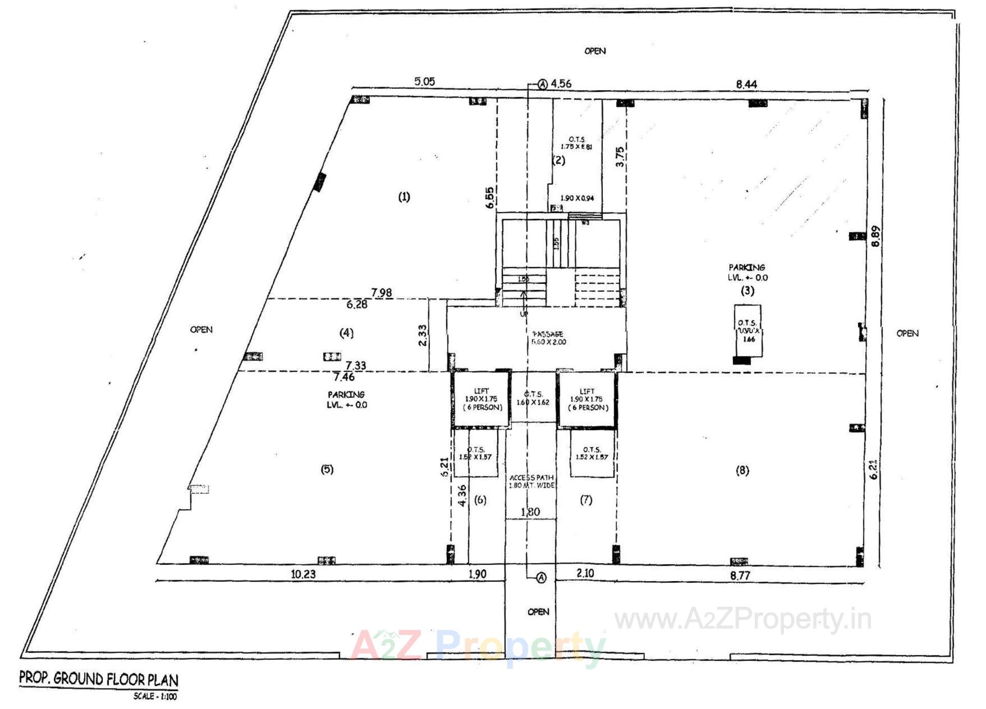 Layout of real estate project Shree Ambe Residency located at Rajkot, Rajkot, Gujarat