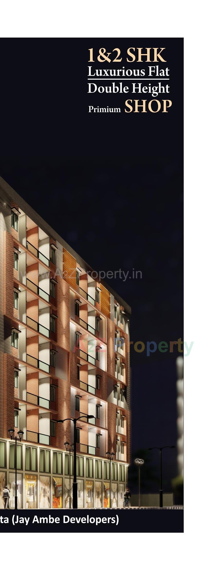 3D Elevation of real estate project Shree Ambe Villa located at Rajkot, Rajkot, Gujarat